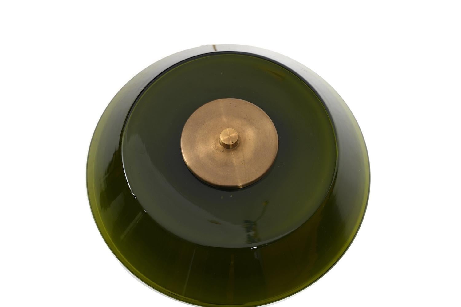 20th Century Jo Hammerborg Teak / Brass Table Lamp 