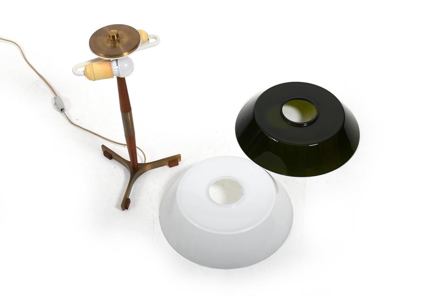 Jo Hammerborg Teak / Brass Table Lamp 