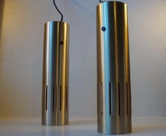 Jo Hammerborg Trombone Brass Pendant Lamps for Fog & Morup