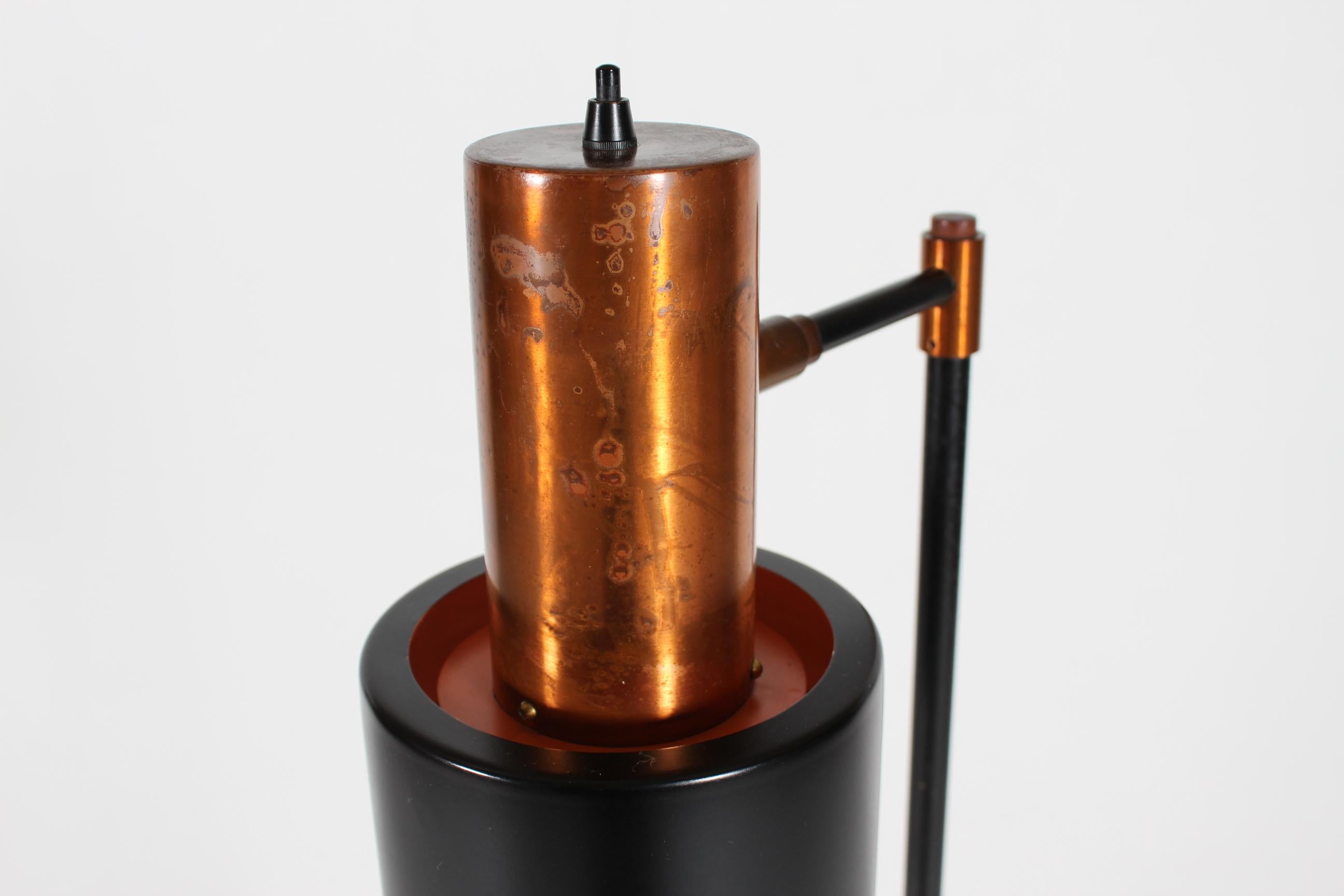 Jo Hammerborg Vintage Kupfer Stehleuchte Model Studio von Fog & Mørup, 1950er Jahre im Angebot 3