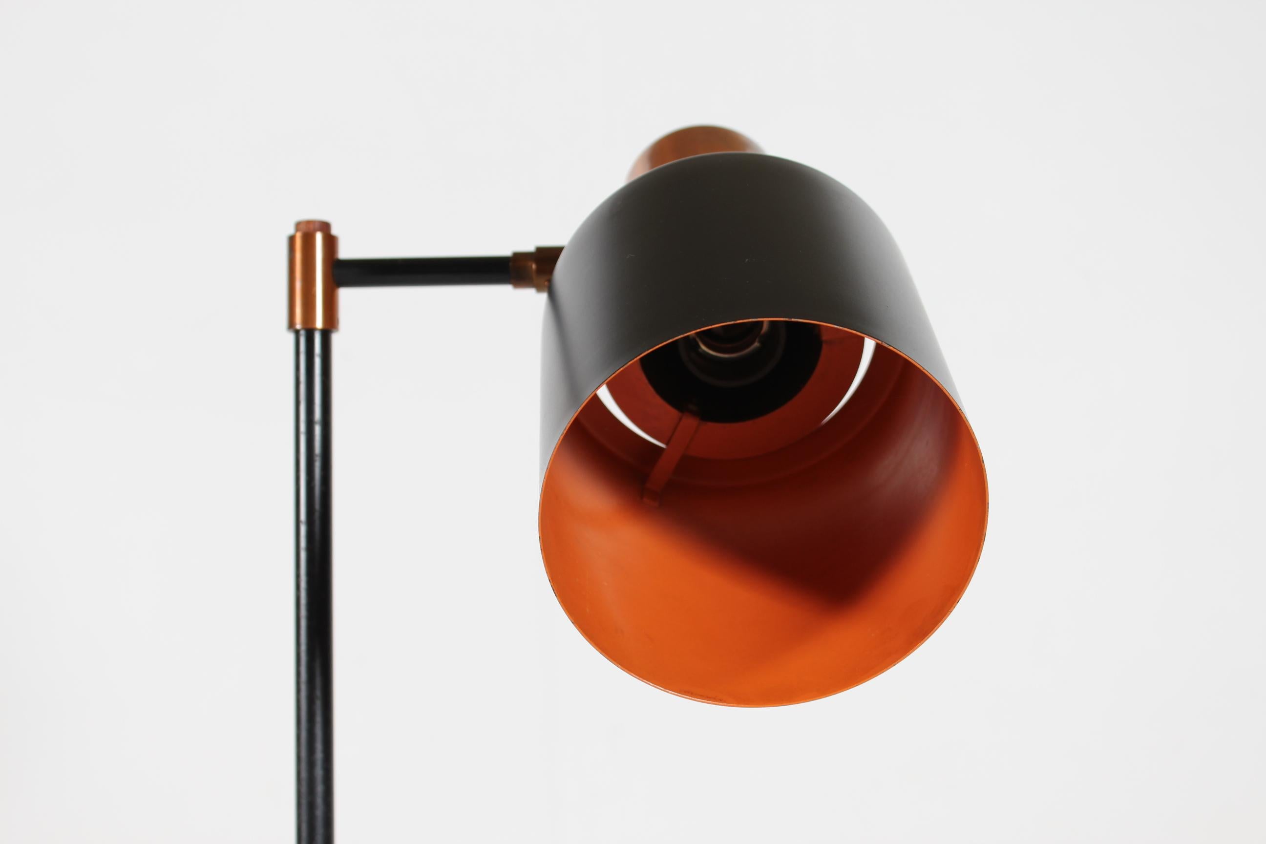 Jo Hammerborg Vintage Kupfer Stehleuchte Model Studio von Fog & Mørup, 1950er Jahre im Angebot 2