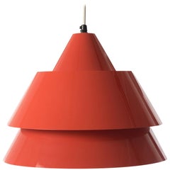 Jo Hammerborg 'Zone' Pendant Lamp in Modern Red