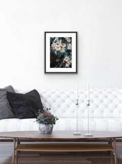 Jo Haran, Light Seeps In, Original Floral Painting, Affordable Art