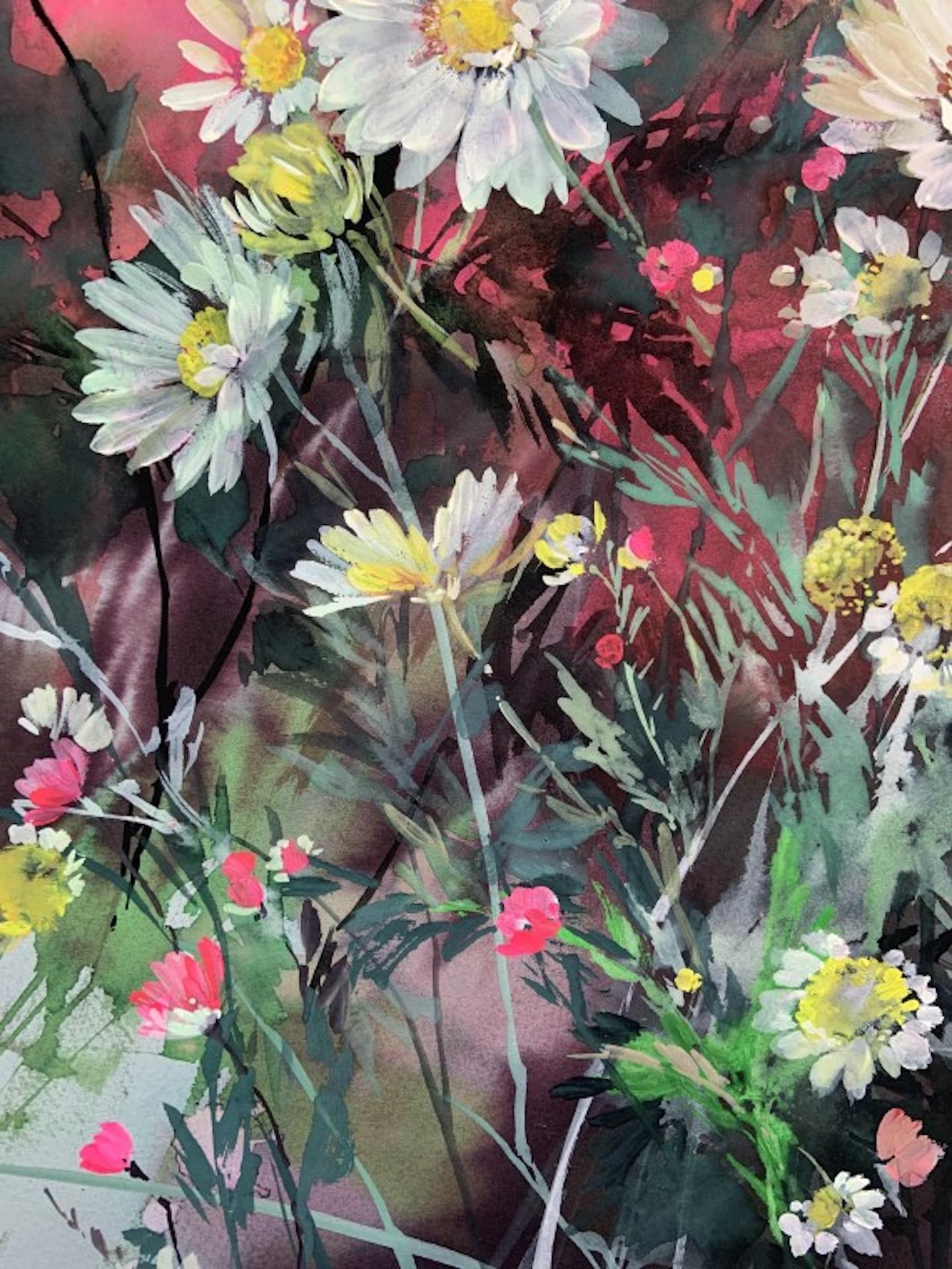 Jo Haran, Daisy Array, Arte floreale contemporanea, Arte accessibile in vendita 3