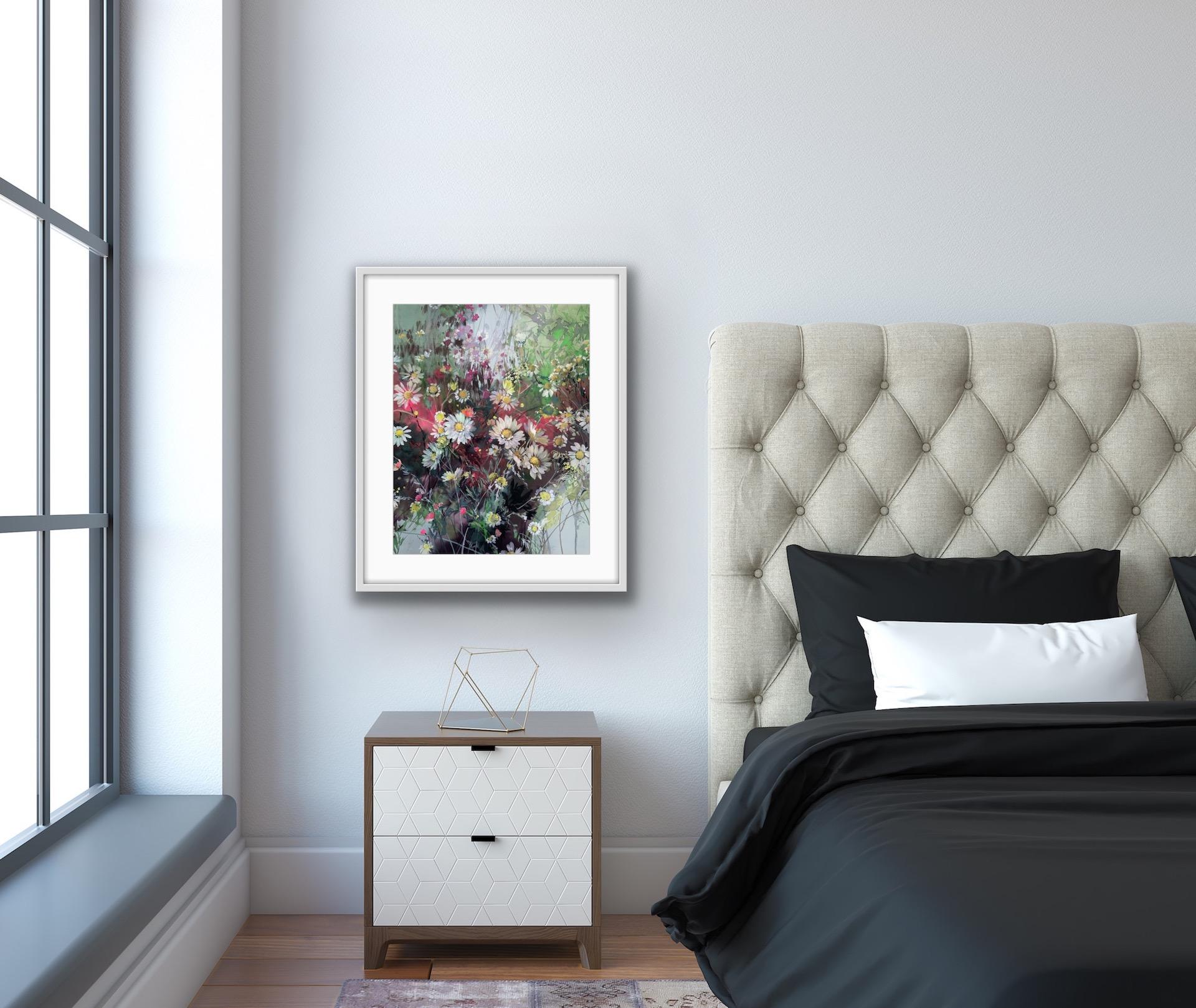 Jo Haran, Daisy Array, Arte floreale contemporanea, Arte accessibile in vendita 6