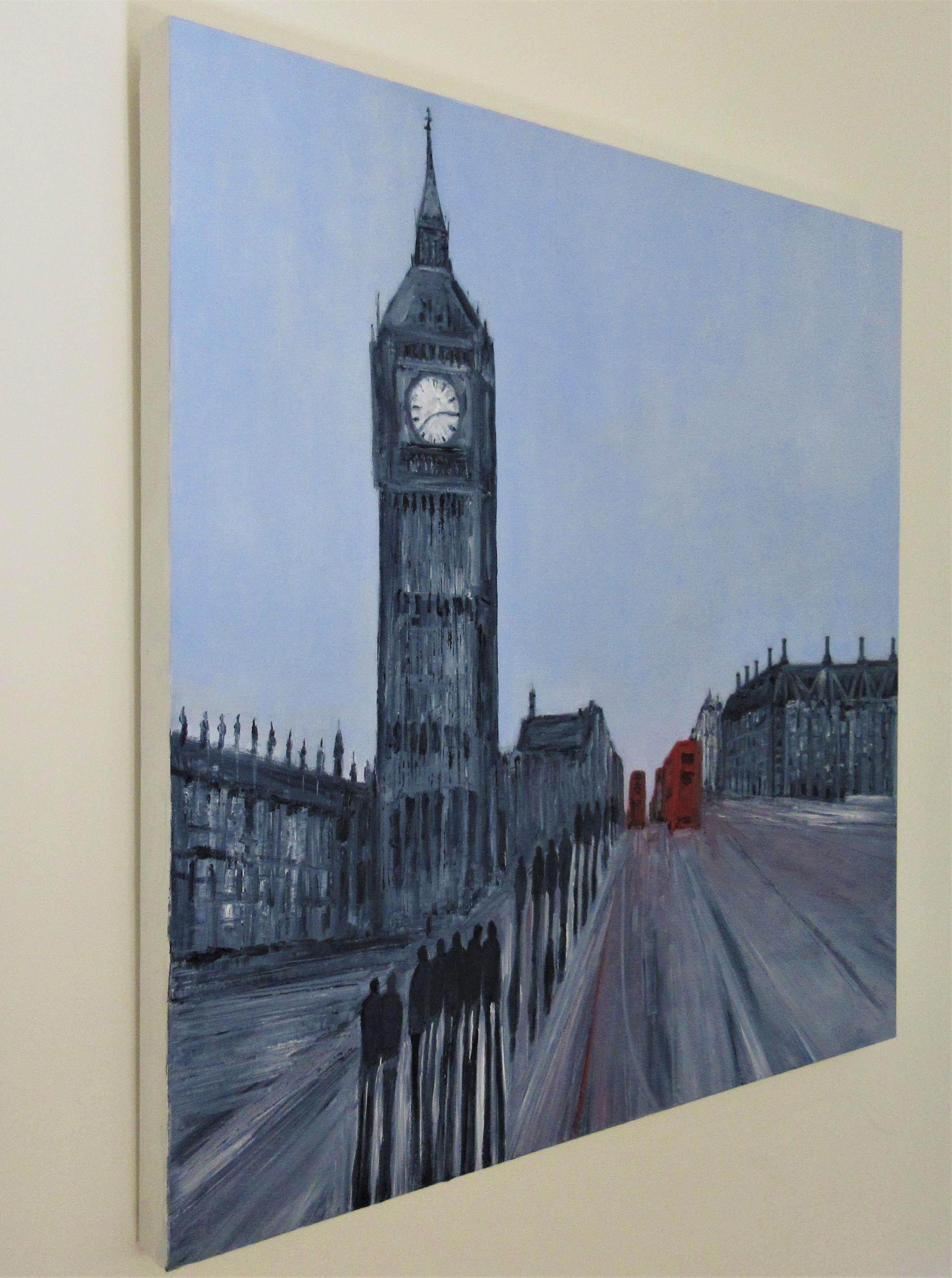Destination London - Painting by Jo Holdsworth
