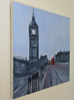 Destination London contemporary painting by Jo Holdsworth inspired by London