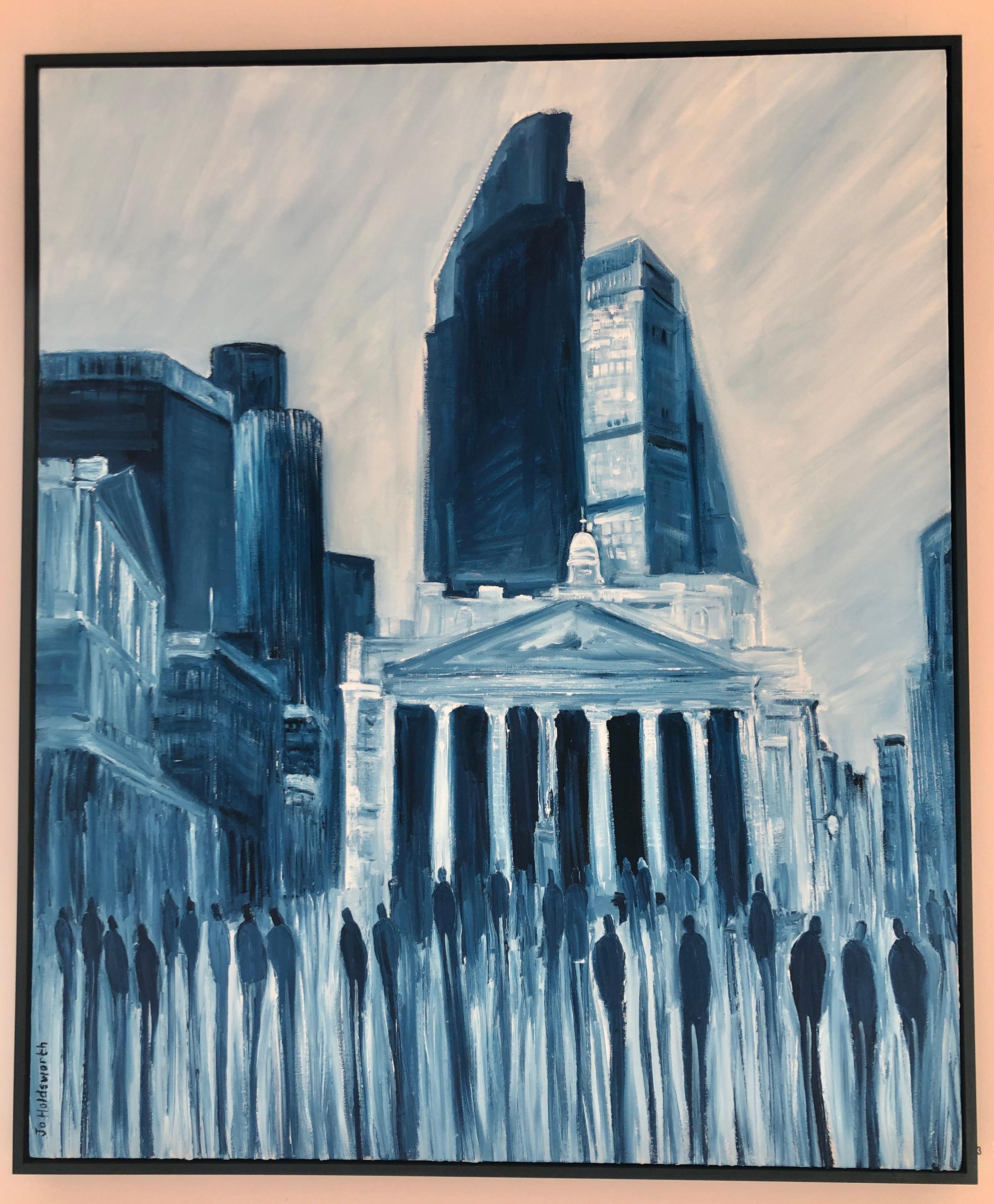 Threadneedle Street London  oil painting by Jo Holdsworth For Sale 2
