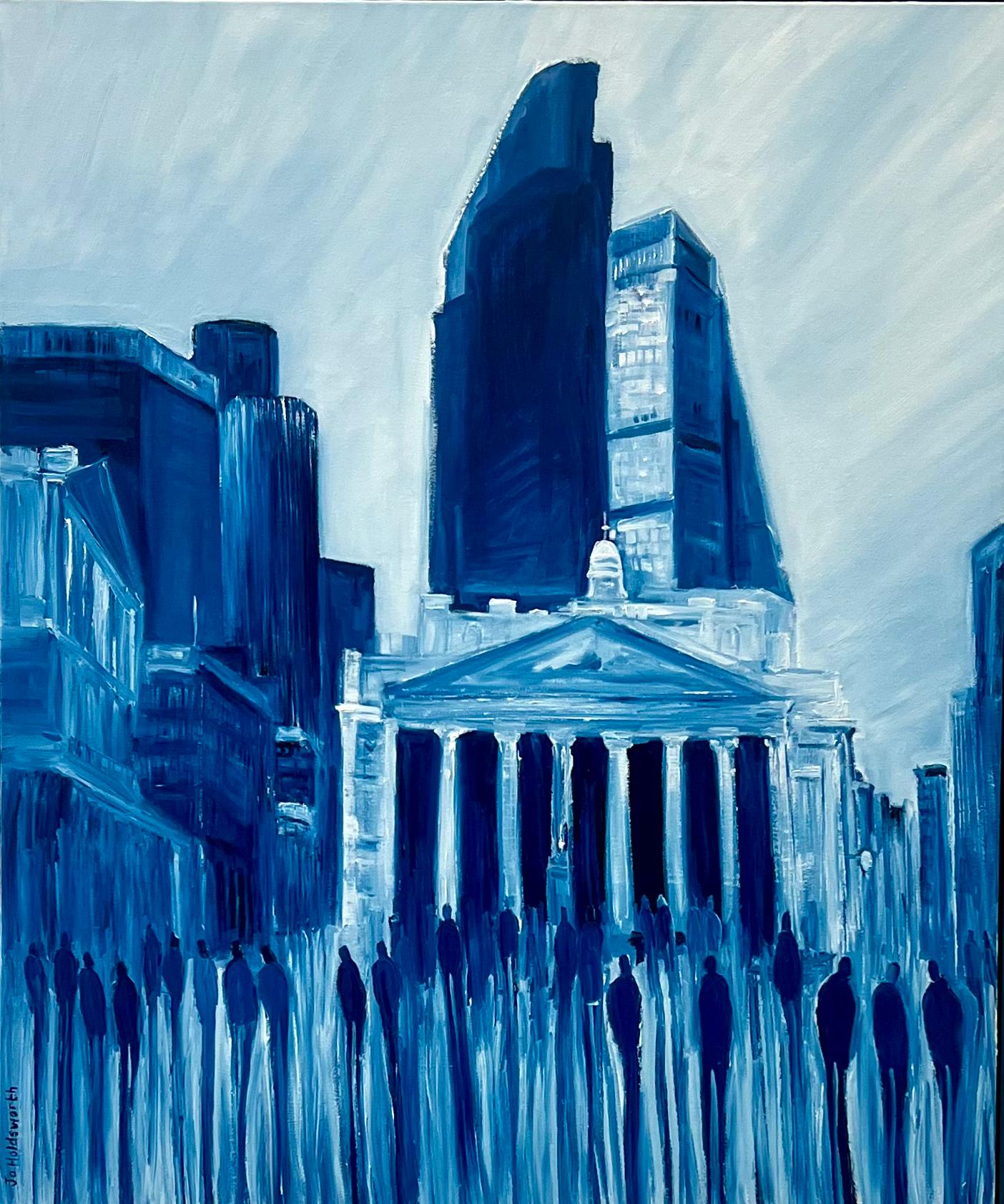 Threadneedle Street London is an incredible new oil on canvas painting by award winning British artist Jo Holdsworth. 

Recently showcased in Jo’s highly acclaimed Solo Show on Threadneedle Street in the City of London which was featured in the