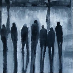 Towards Haymarket contemporary painting by award winning artist Jo Holdsworth