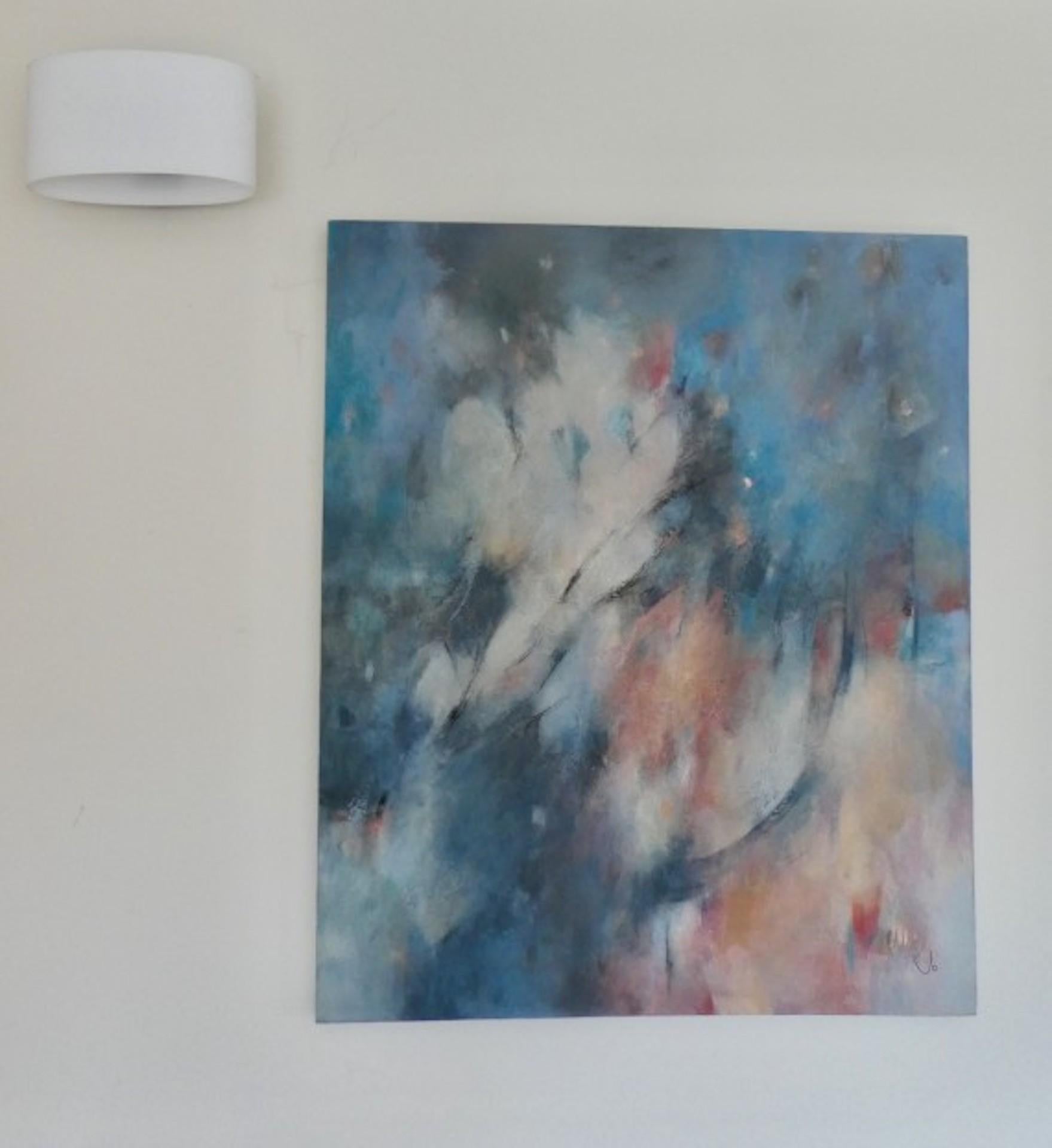 Jo Jenkins, Big Bang 2, Pintura abstracta, Pintura al óleo original, Arte asequible en venta 4