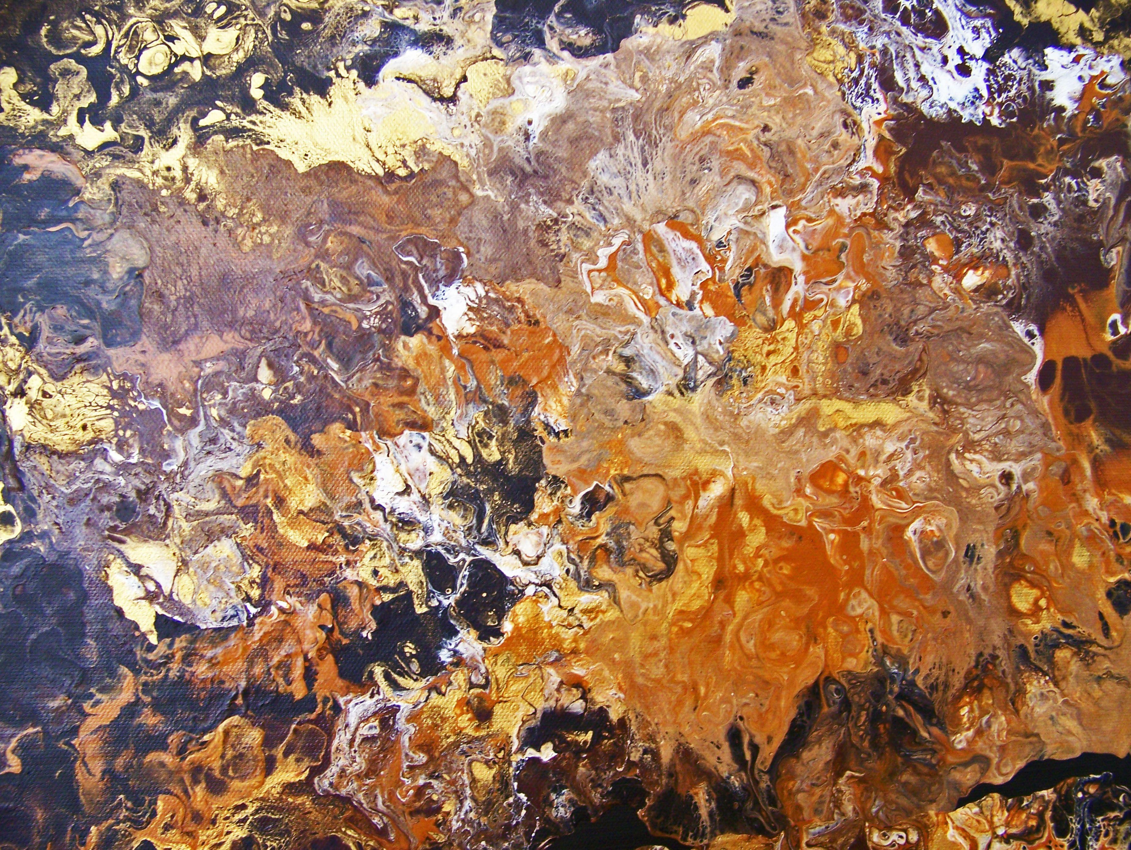 Un temps que vous pouvez embrasser, peinture, acrylique sur toile - Noir Abstract Painting par Jo Moore