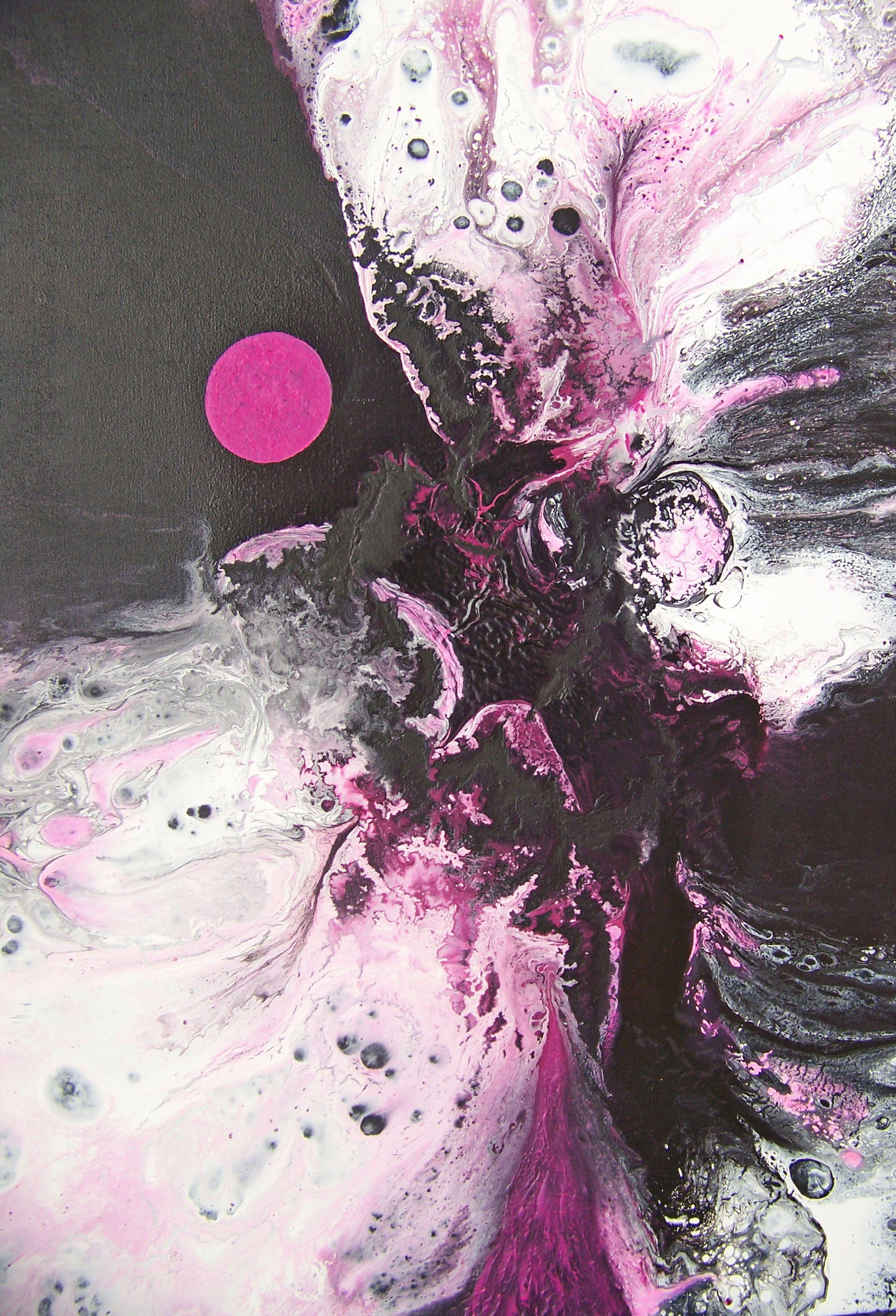 Dopo mezzanotte I (H), Pittura, Olio su tela - Abstract Painting Grigio di Jo Moore