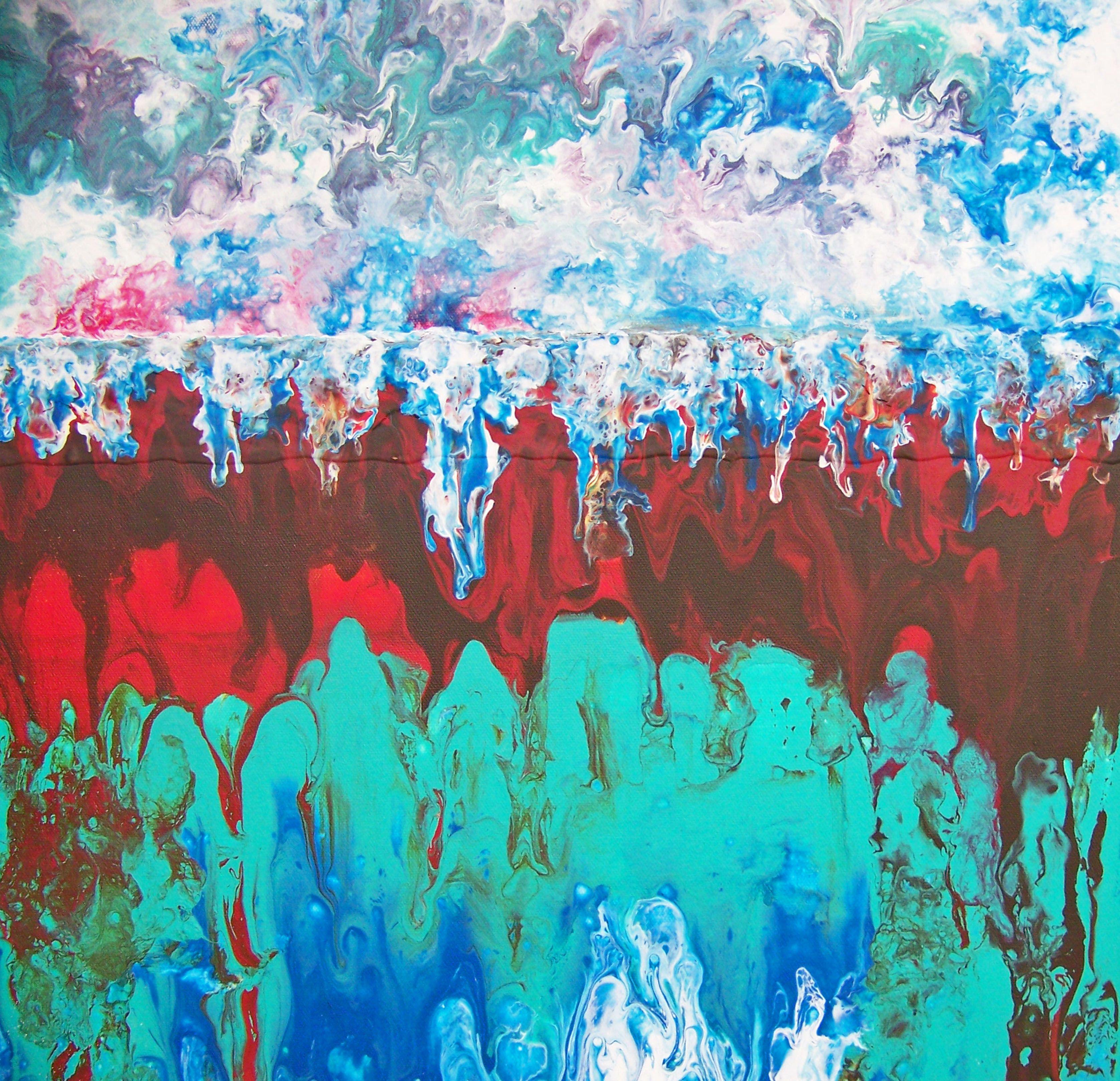 Abstract Painting Jo Moore - Incroyable grâce, peinture, huile sur toile
