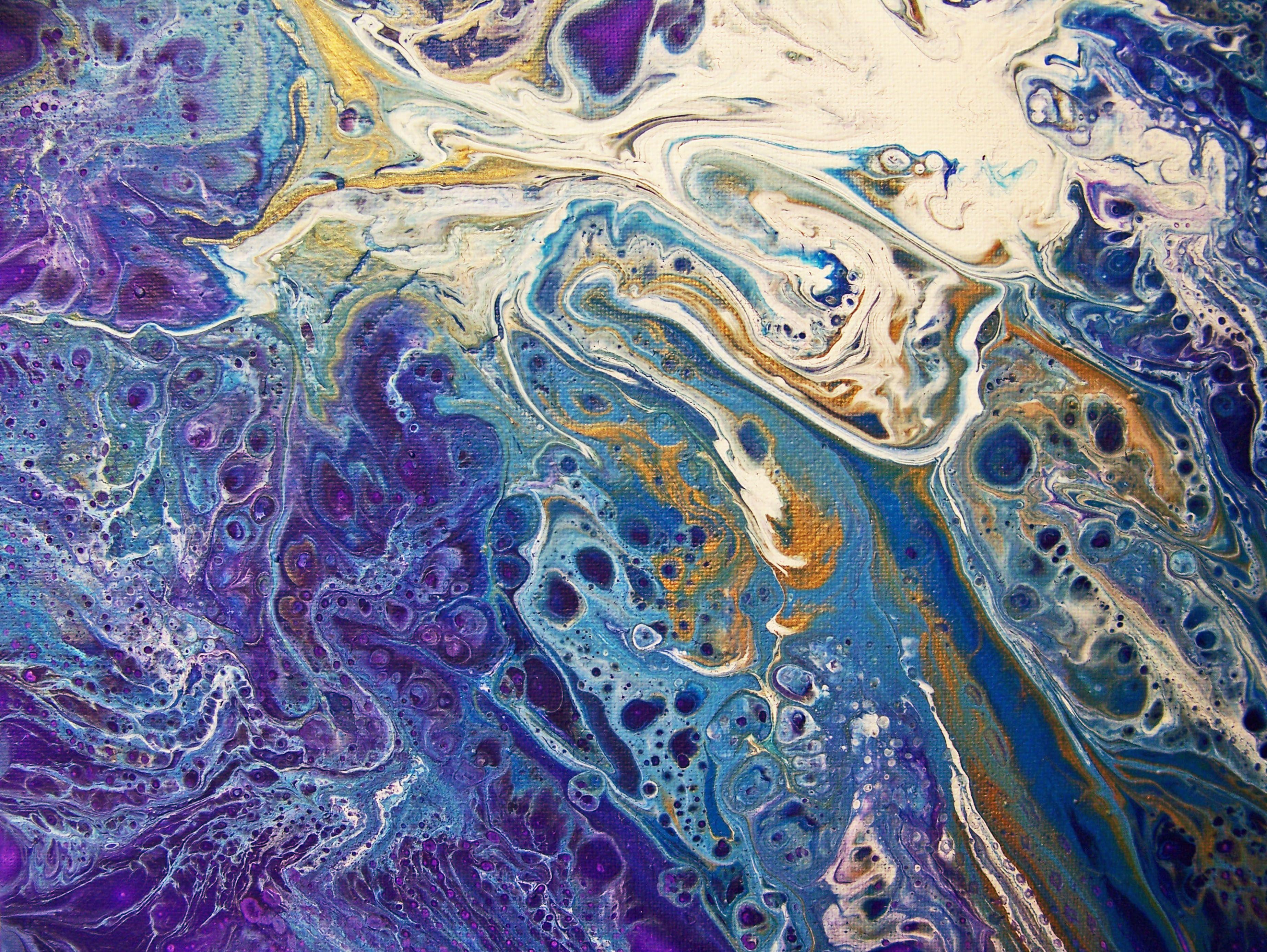 Come il vento soffia---Etude I, Pittura, Olio su tela - Abstract Painting Grigio di Jo Moore