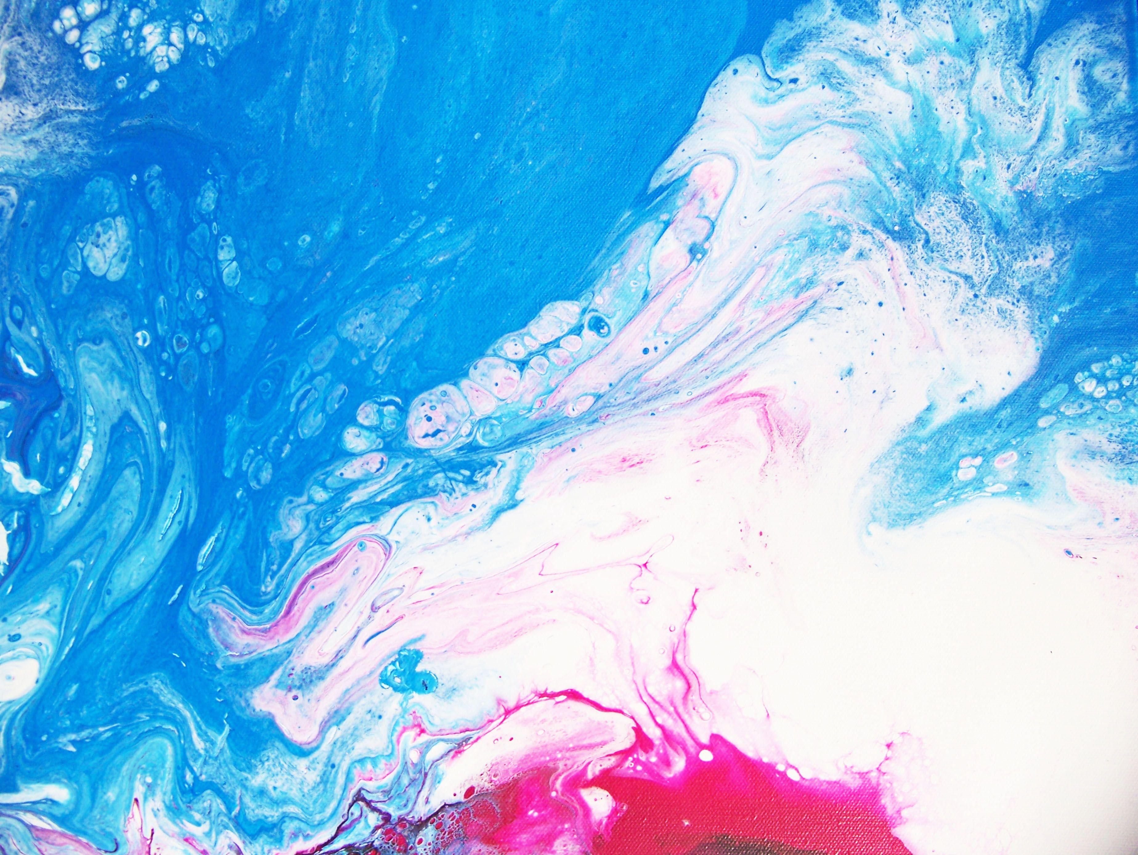 Dreams Realized II, Painting, Oil on Canvas - Blue Abstract Painting by Jo Moore