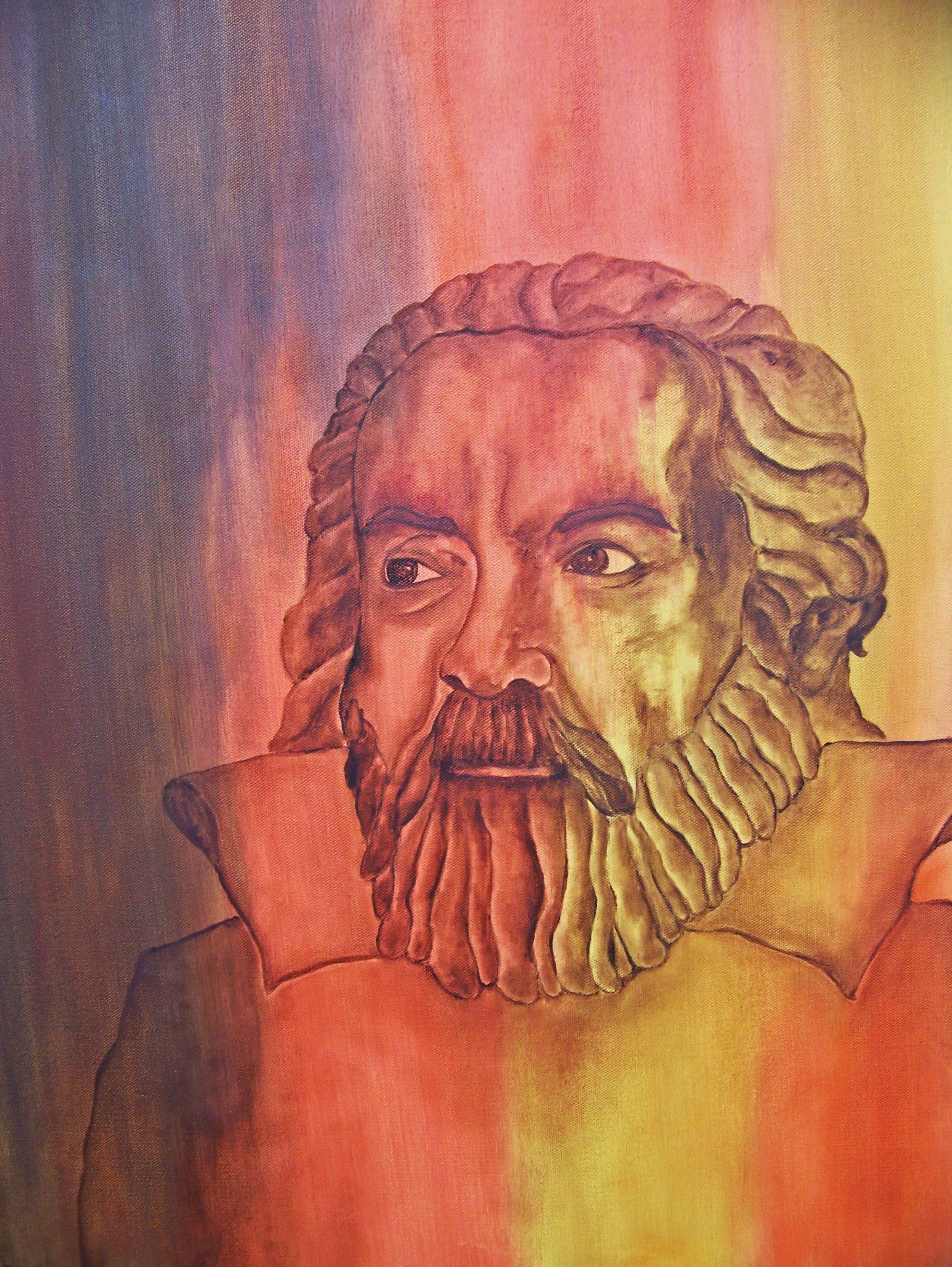 Galileo, Painting, Oil on Canvas For Sale 1