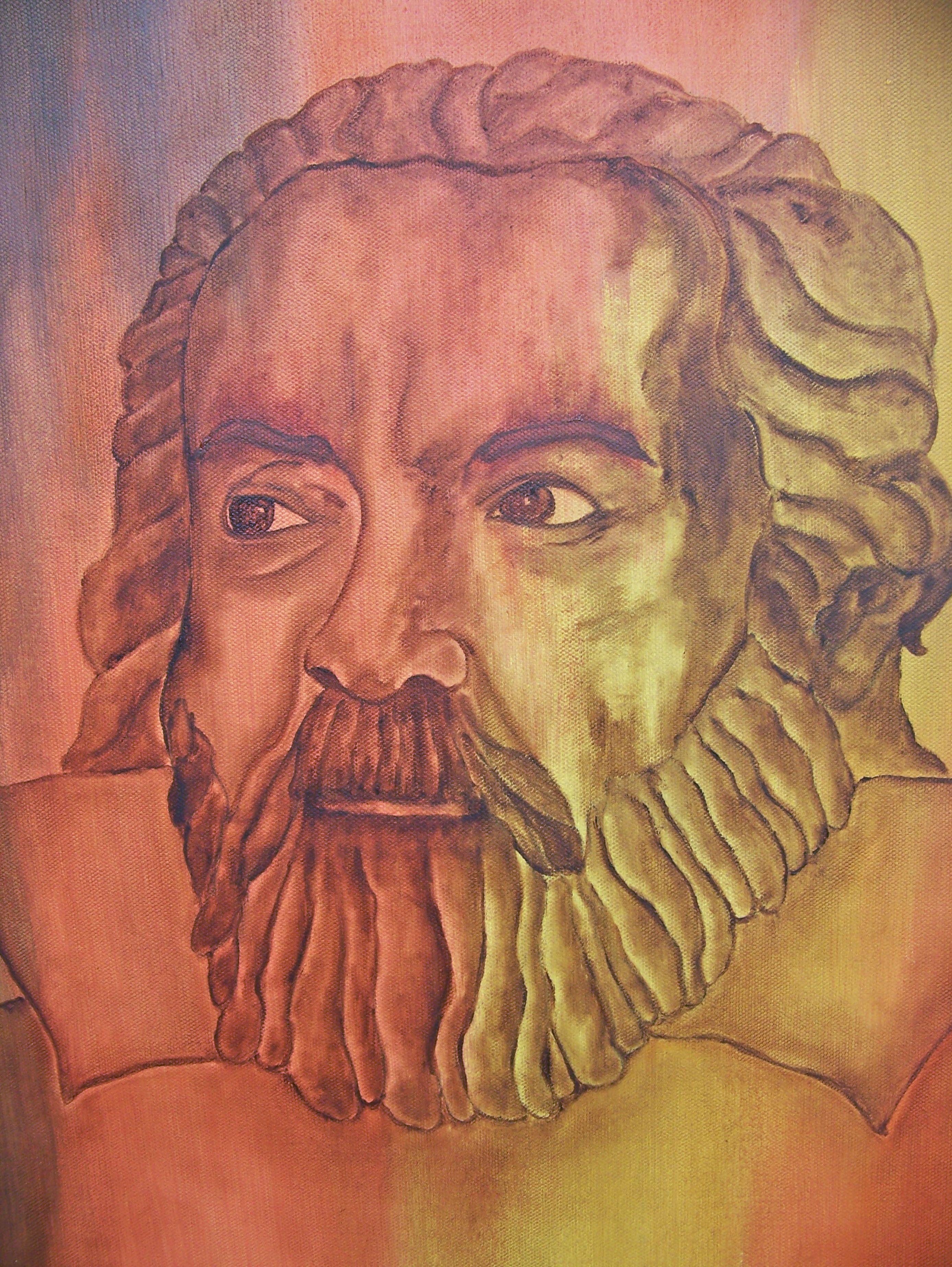 Galileo, Painting, Oil on Canvas For Sale 3