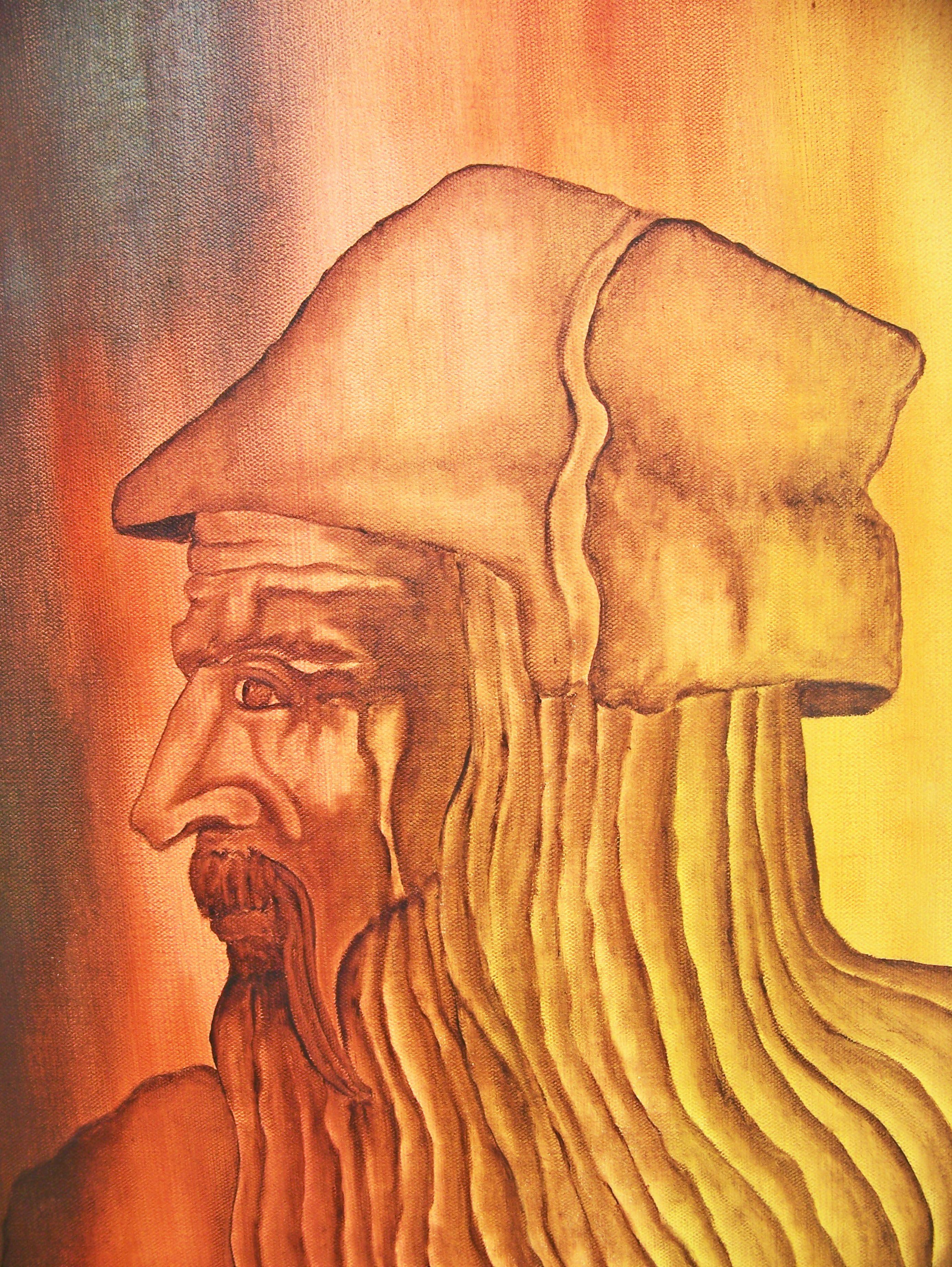 Leonardo, Painting, Oil on Canvas For Sale 2