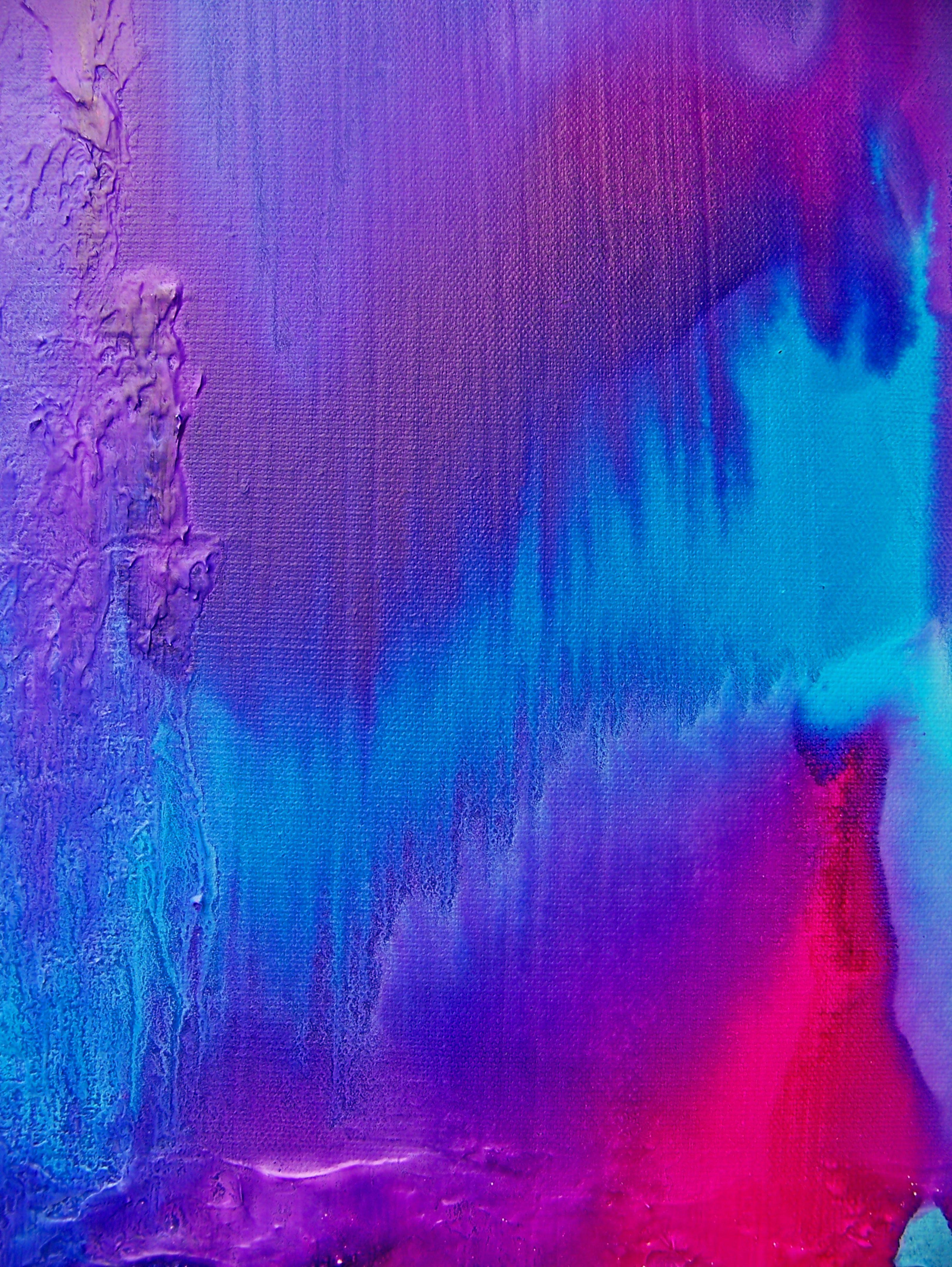 Lascia che il fiume risponda, Pittura, Olio su tela - Painting Astratto di Jo Moore