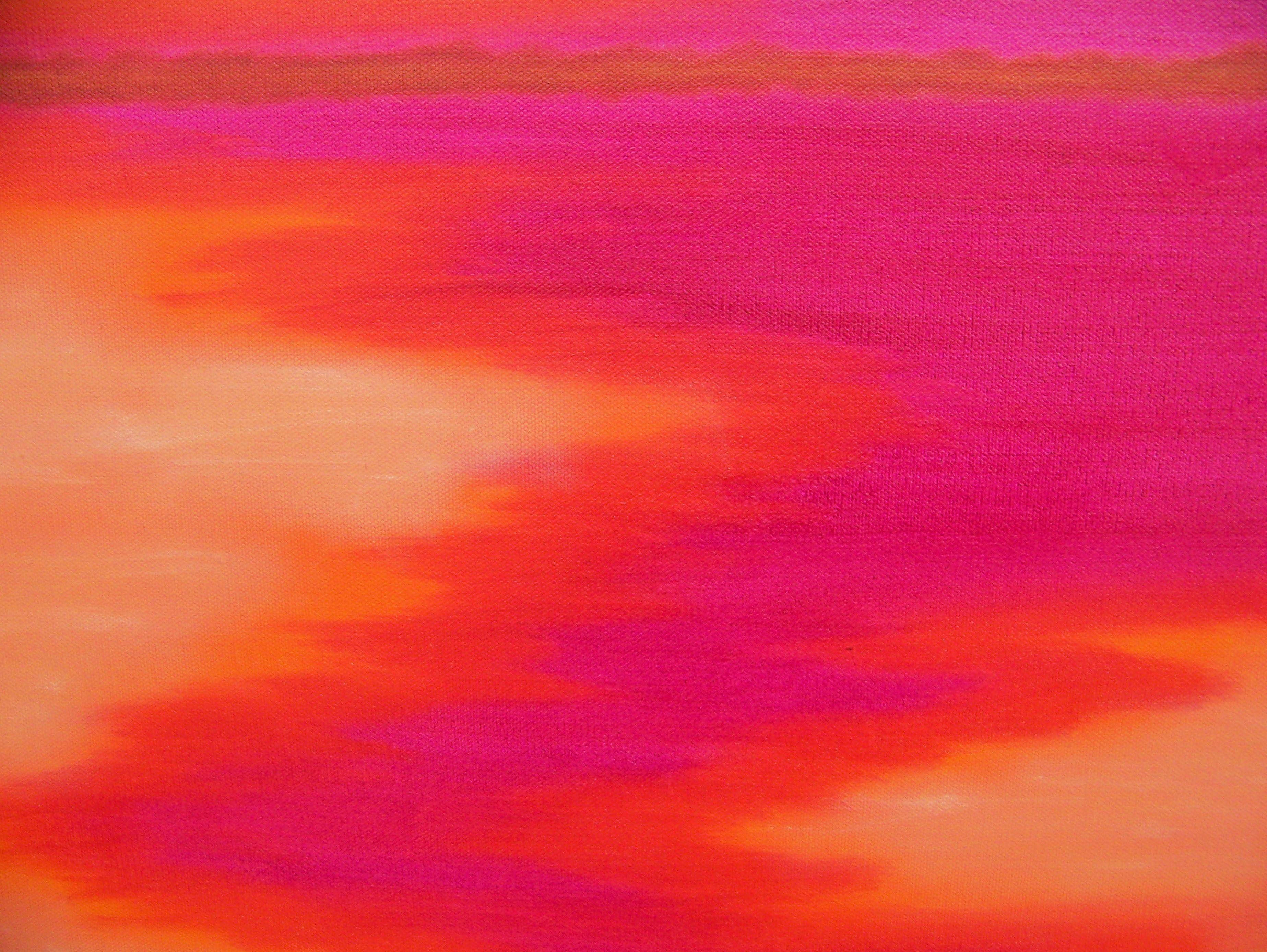 Illusioni d'amore II, Pittura, Olio su tela - Abstract Painting Rosso di Jo Moore