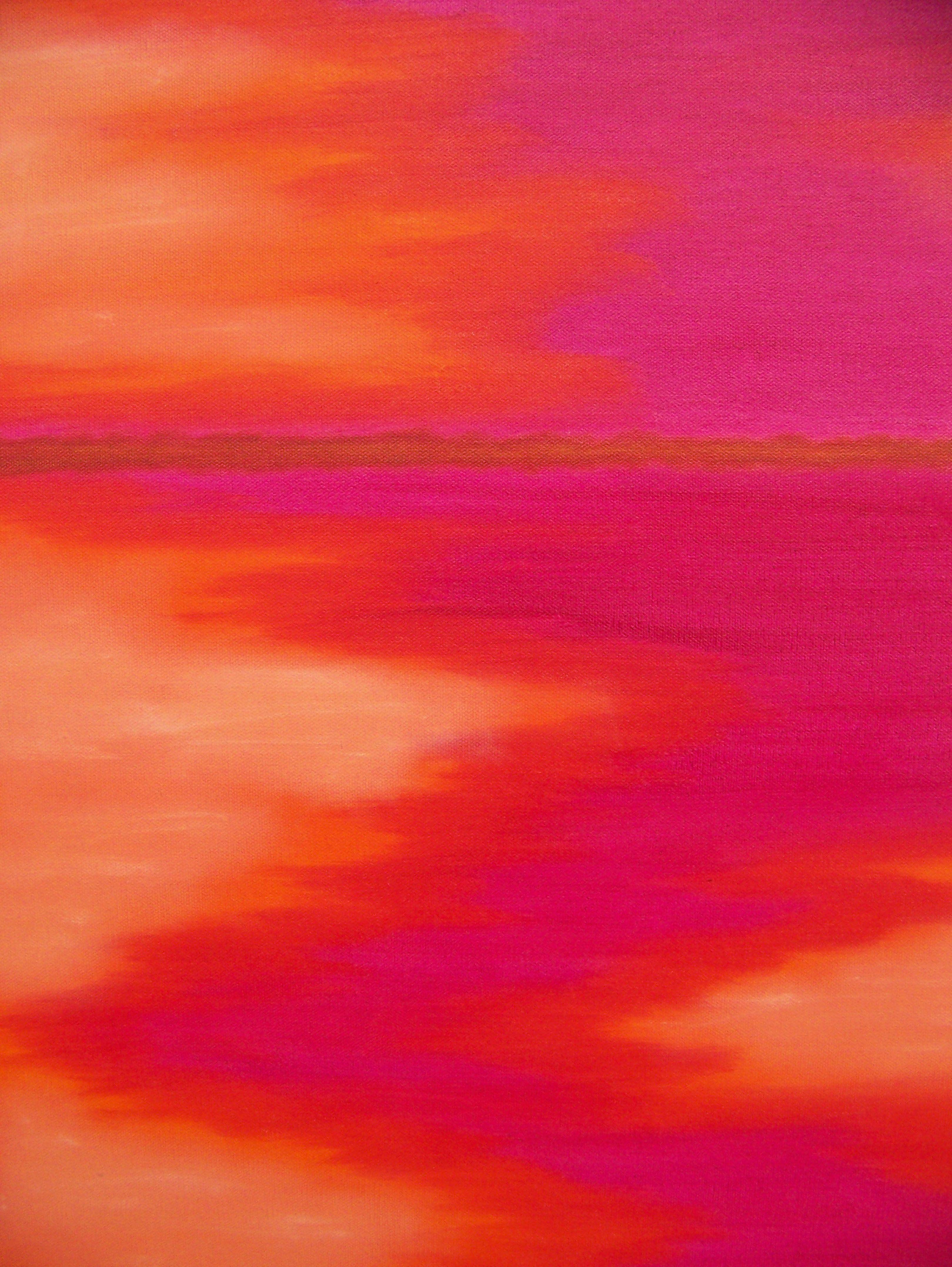 Abstract Painting di Jo Moore - Illusioni d'amore II, Pittura, Olio su tela