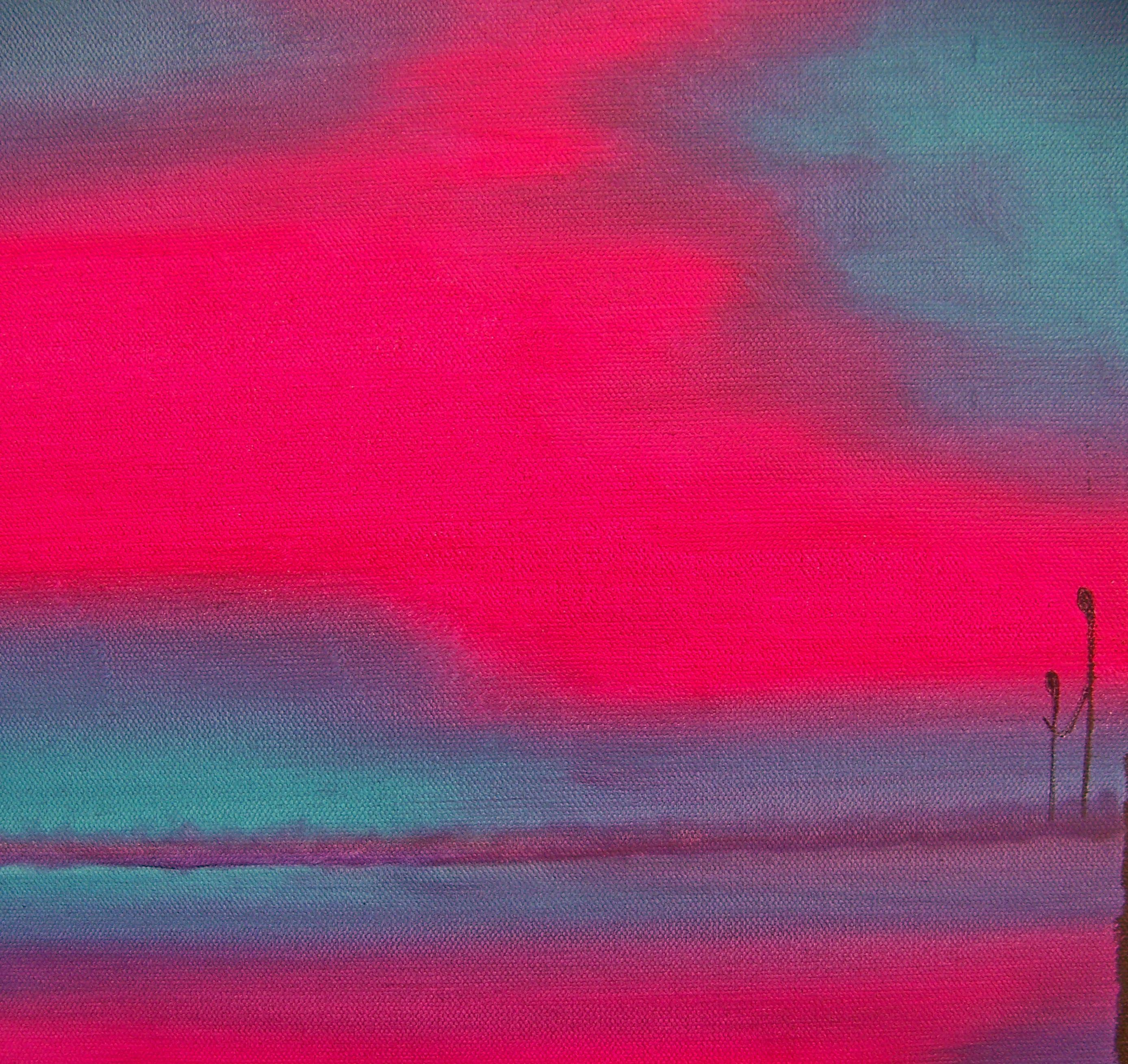 Magenta Morning I, Painting, Oil on Canvas For Sale 2