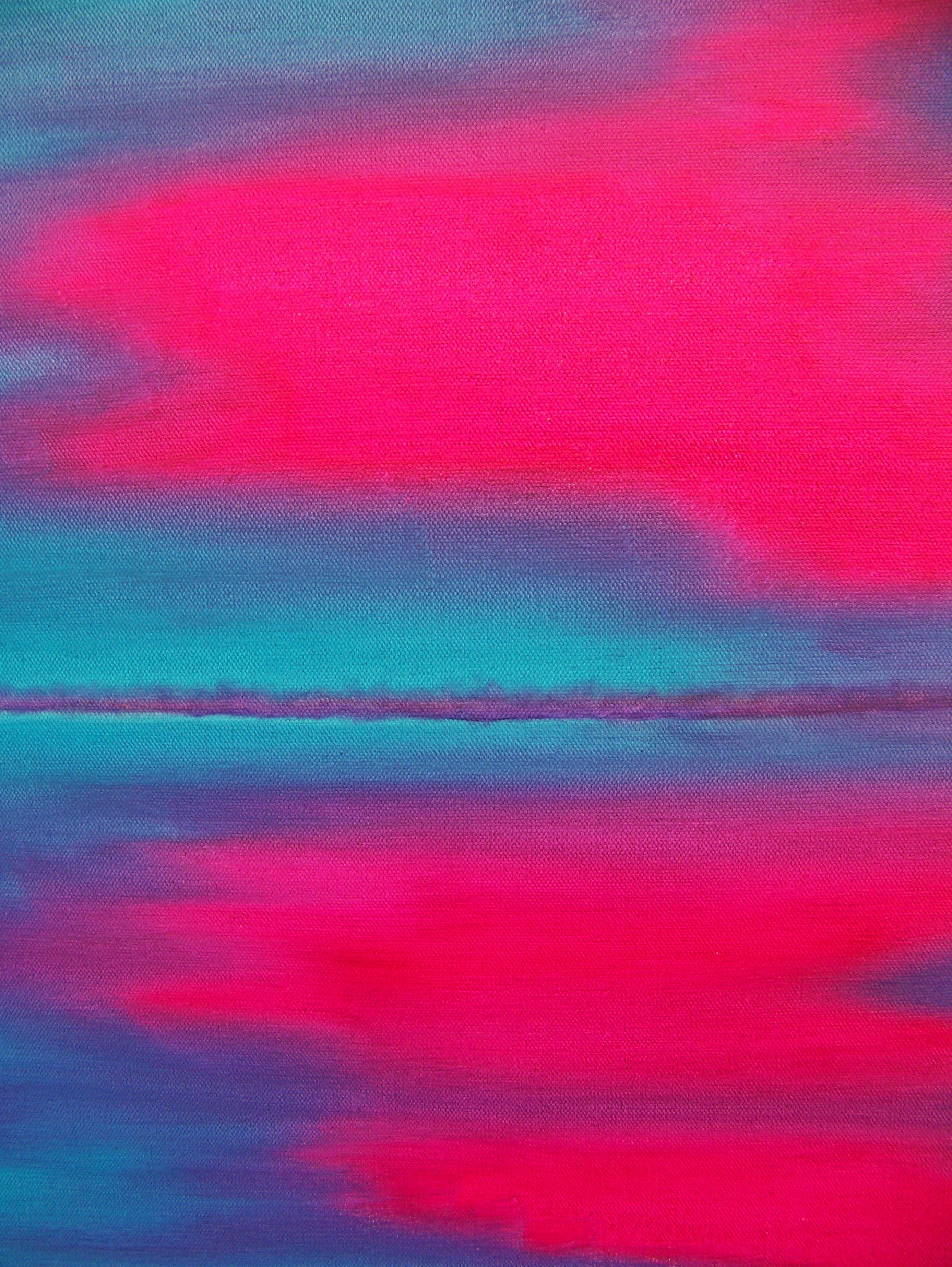 Magenta Morning I, Painting, Oil on Canvas For Sale 3