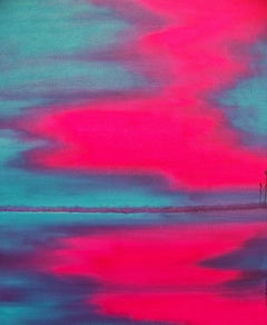 Magenta Morning I, Painting, Oil on Canvas