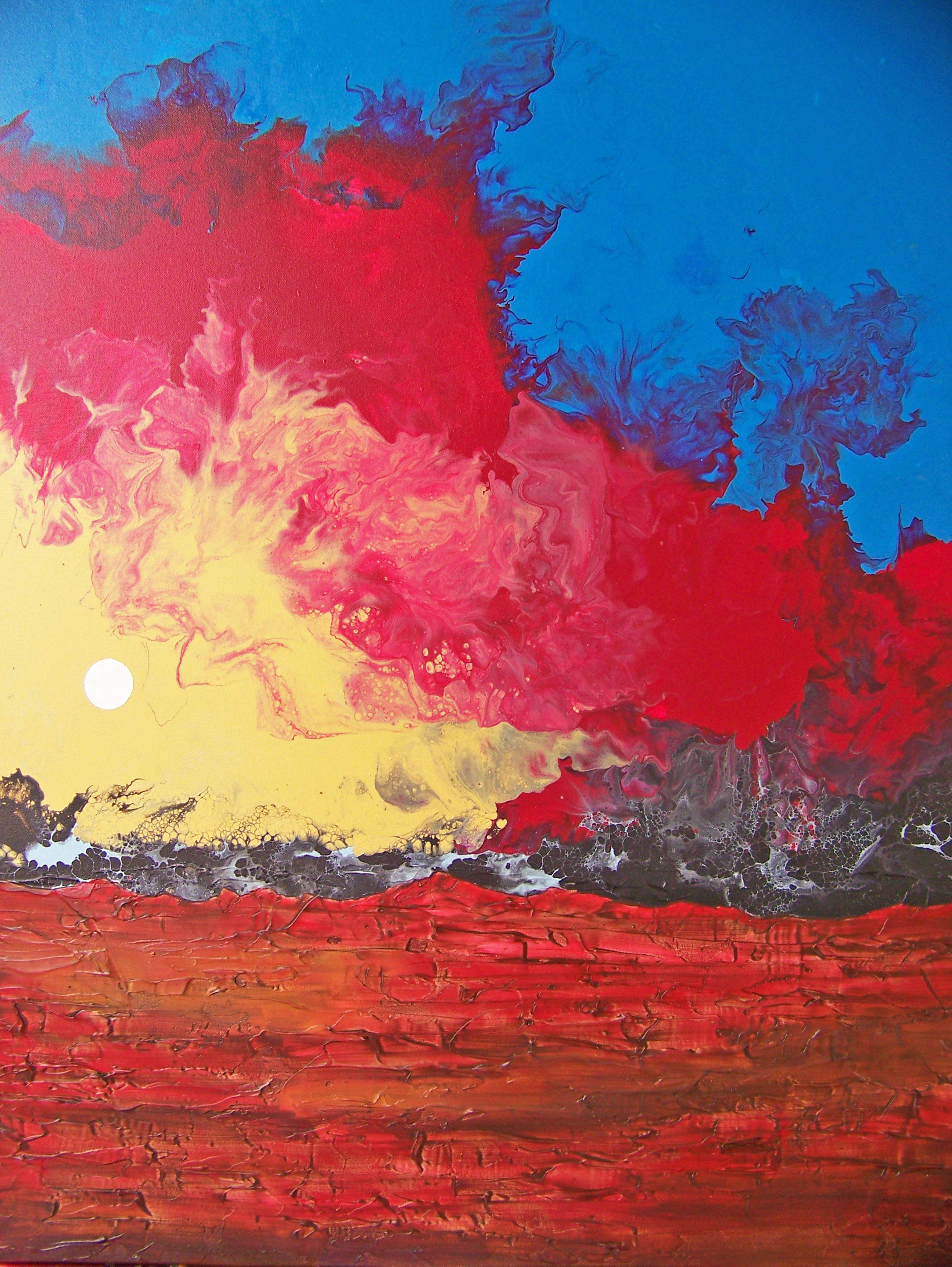 Jo Moore Abstract Painting - Morning Glow I, Painting, Oil on Canvas