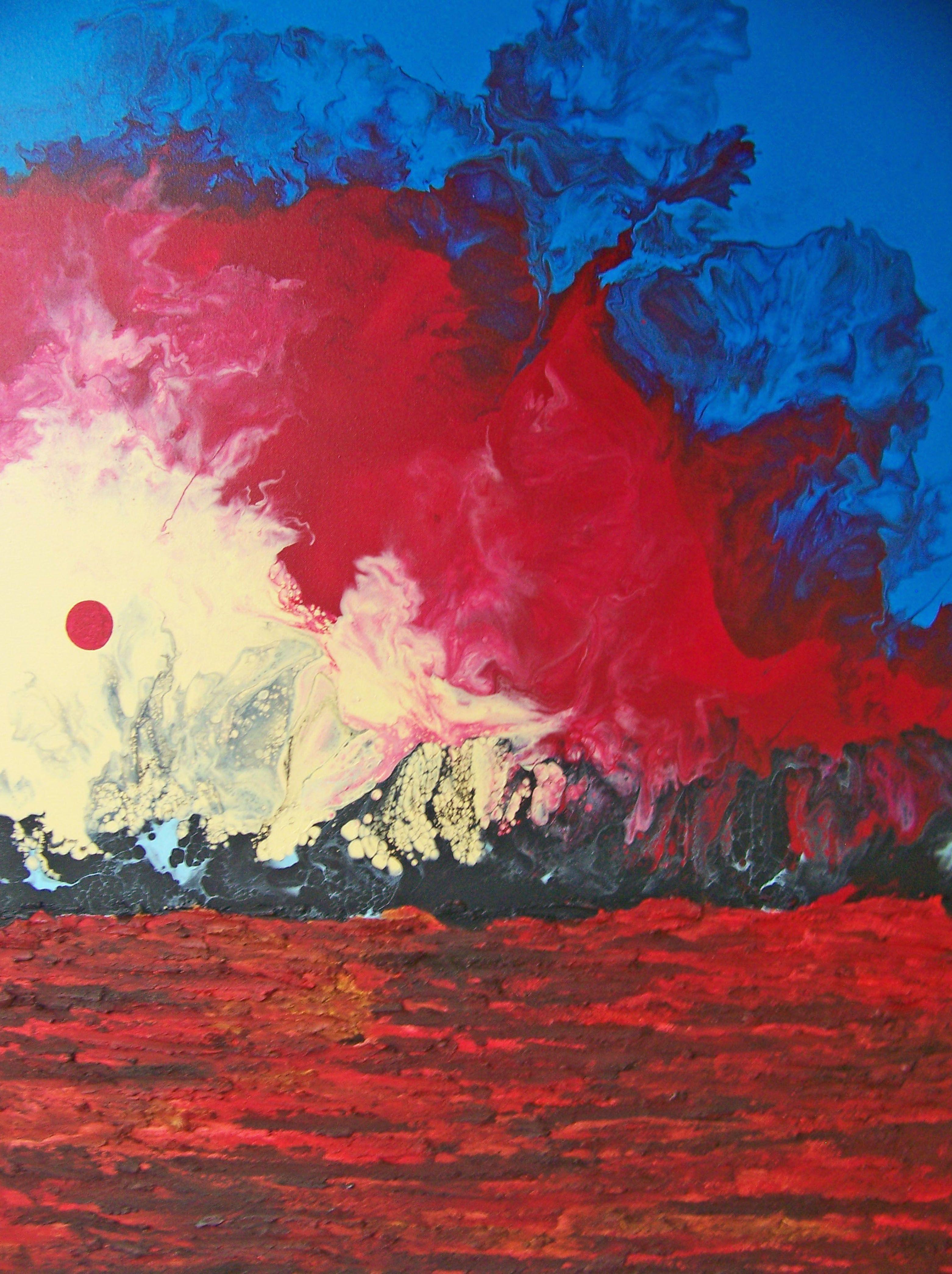 Jo Moore Abstract Painting - Morning Glow II, Painting, Oil on Canvas
