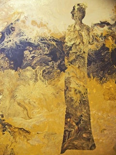 „ Muse Doree“ (Goldene Muse), Gemälde, Öl auf Leinwand