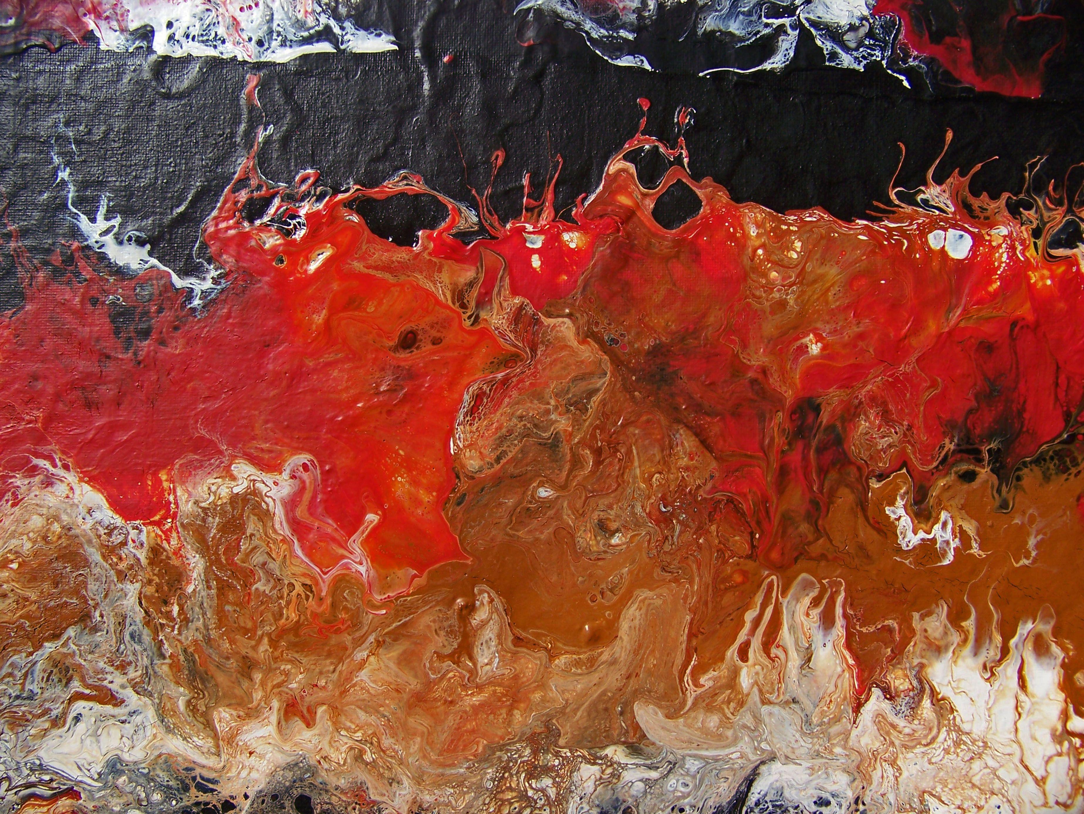 La notte chiama II, Pittura, Acrilico su tela - Painting Astratto di Jo Moore