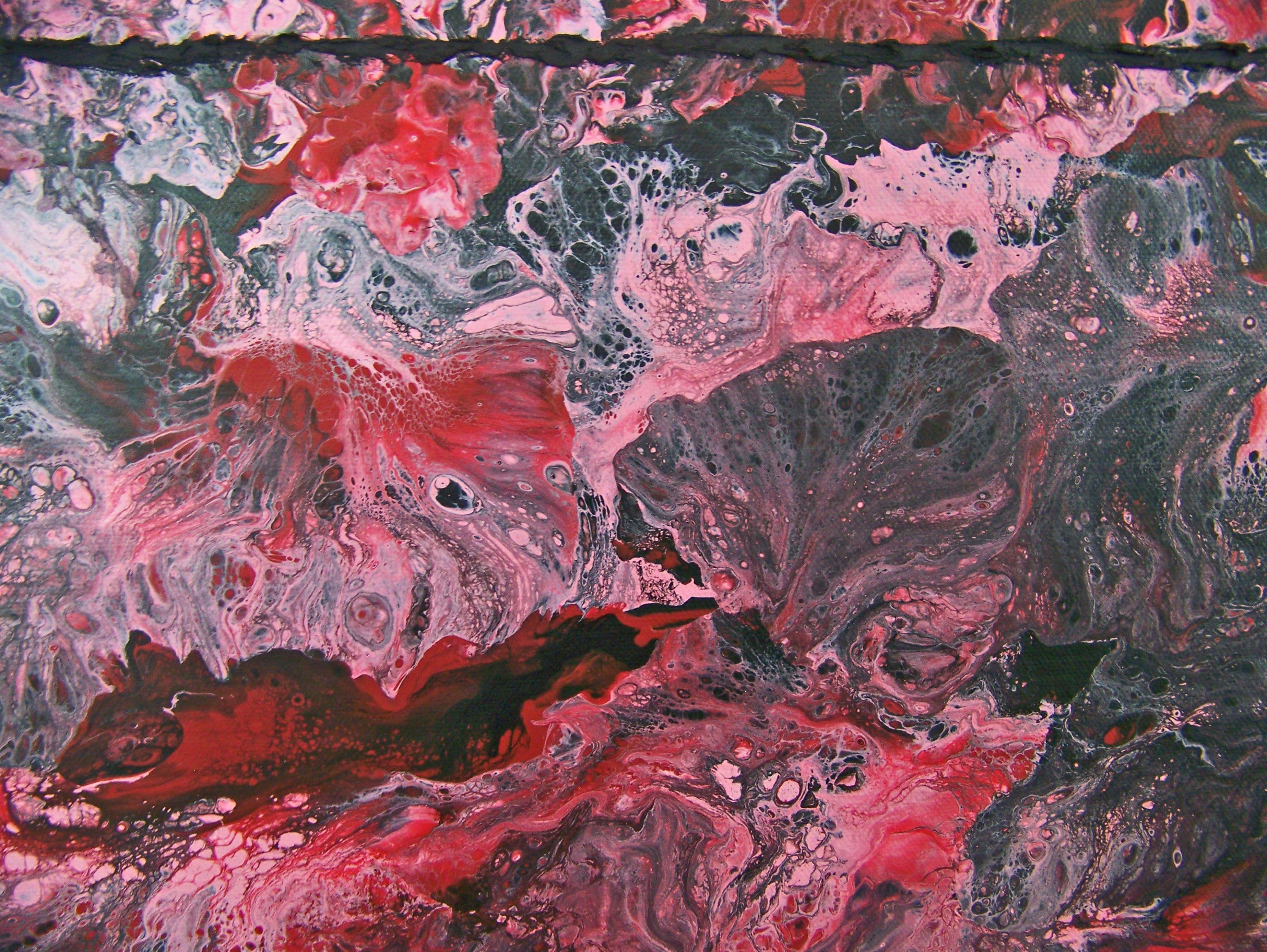 La notte chiama X, Pittura, Acrilico su tela - Painting Astratto di Jo Moore