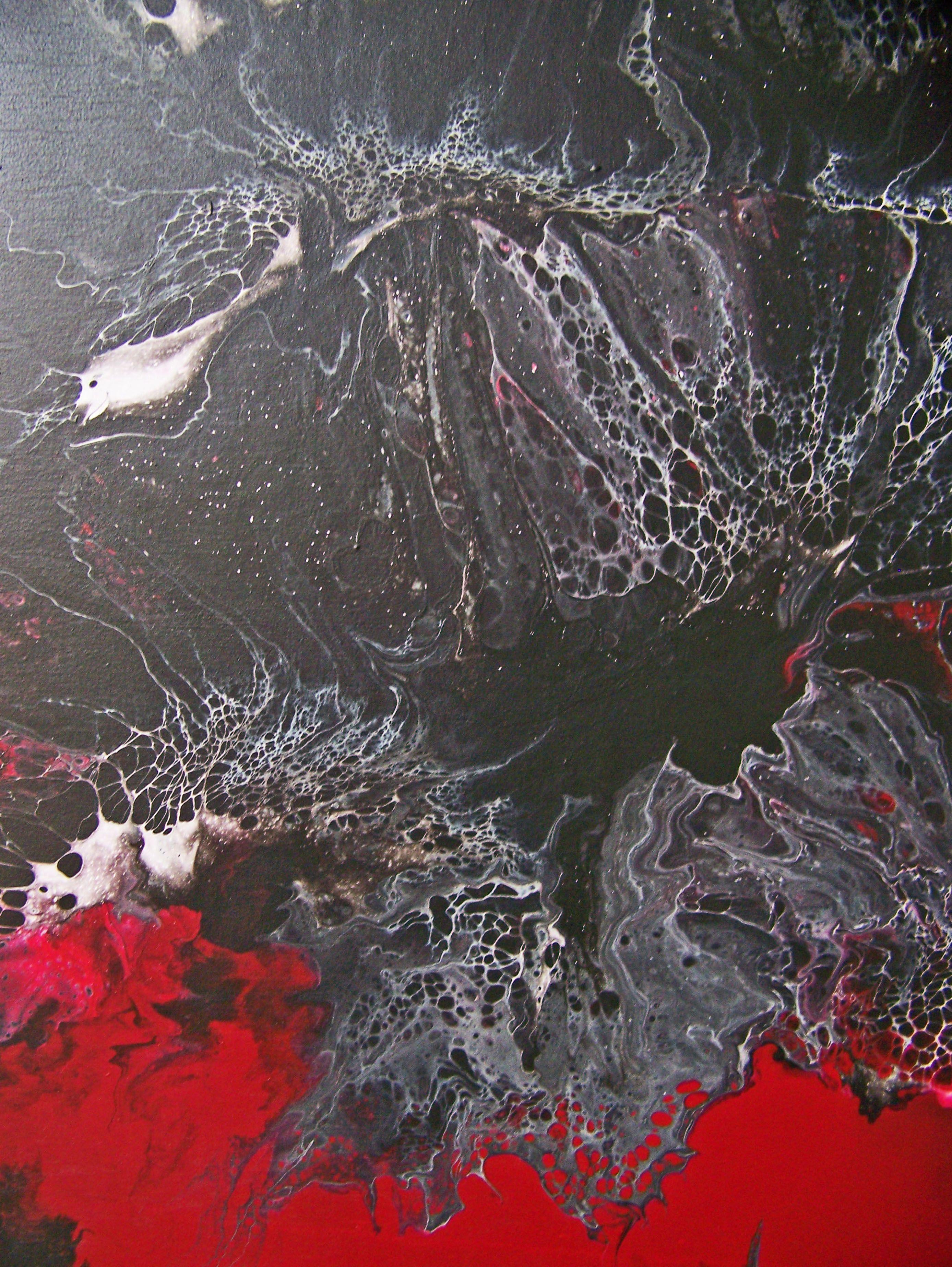 Remembering Tomorrow III, Painting, Oil on Wood Panel - Black Abstract Painting by Jo Moore