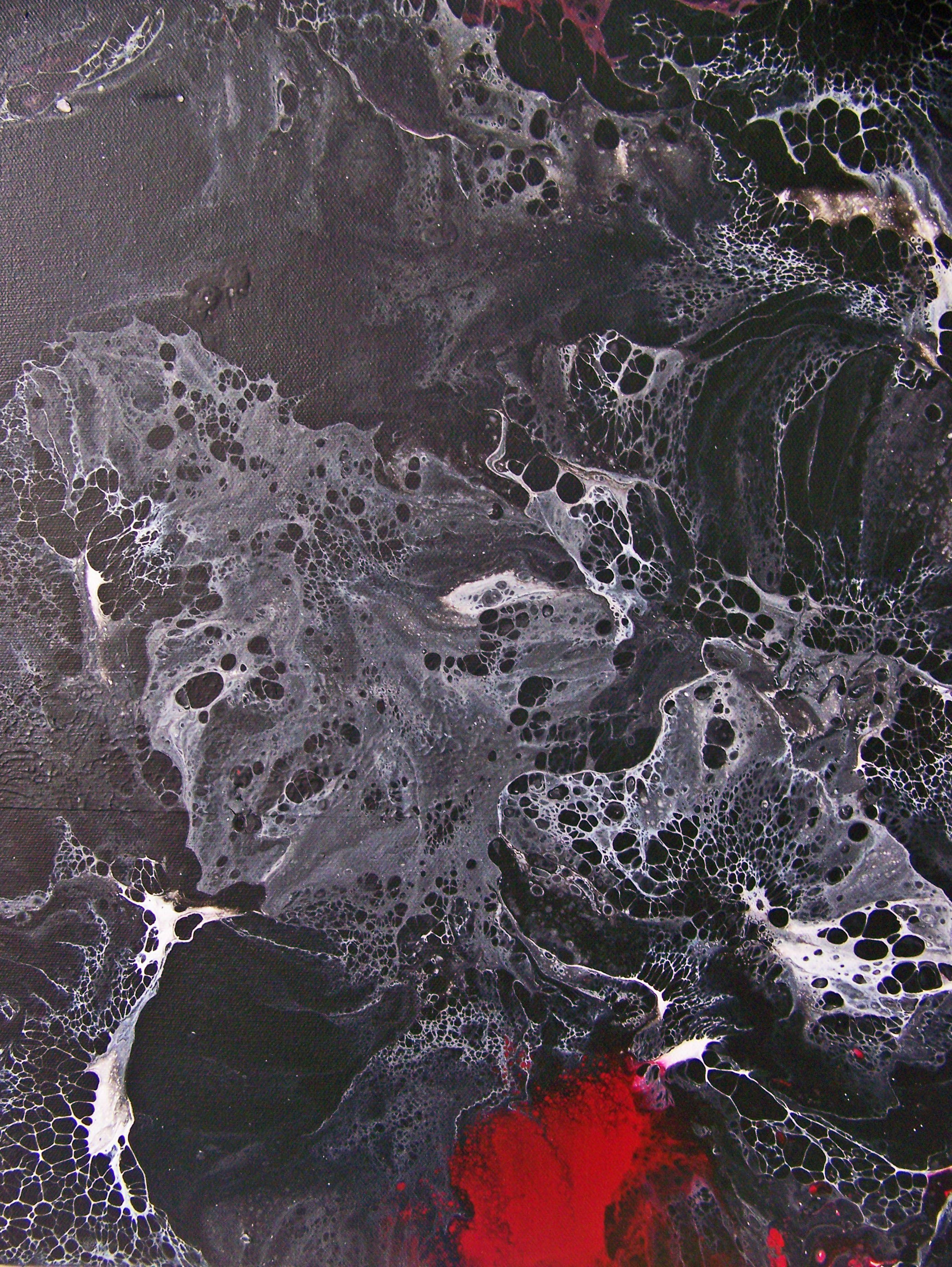 Ricordando il domani IV, Pittura, Olio su tela - Abstract Painting Grigio di Jo Moore