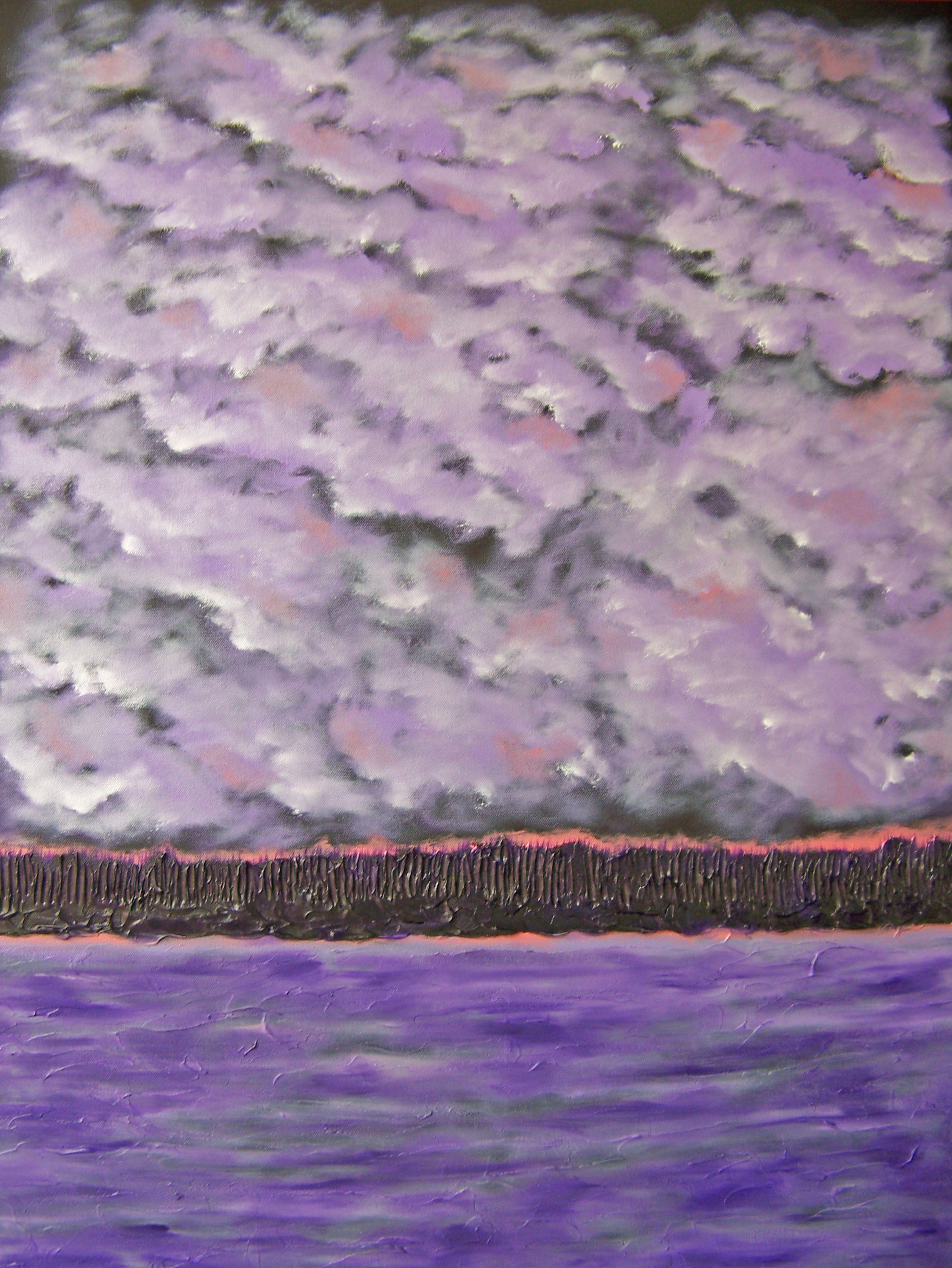 Rio Grande Sloo, Gemälde, Öl auf Leinwand – Painting von Jo Moore