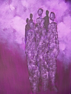 Shaman Singers V, Gemälde, Öl auf Leinwand