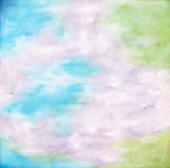 Softly Waking in Blue and Green, Painting, Oil on Canvas