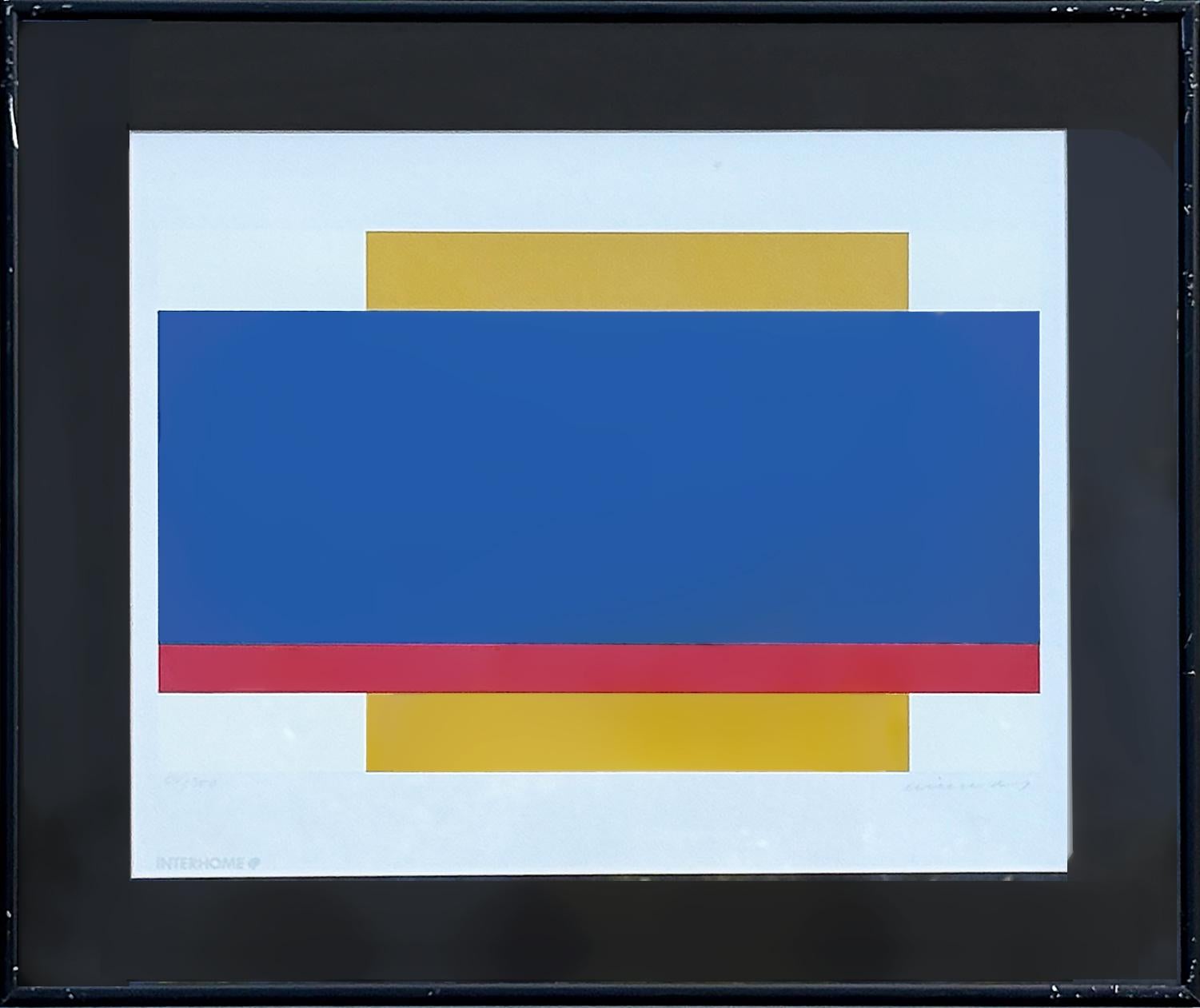 20th Century Jo Niemeyer Abstract Lithographs, Signed and Numbered, Set of 3 For Sale
