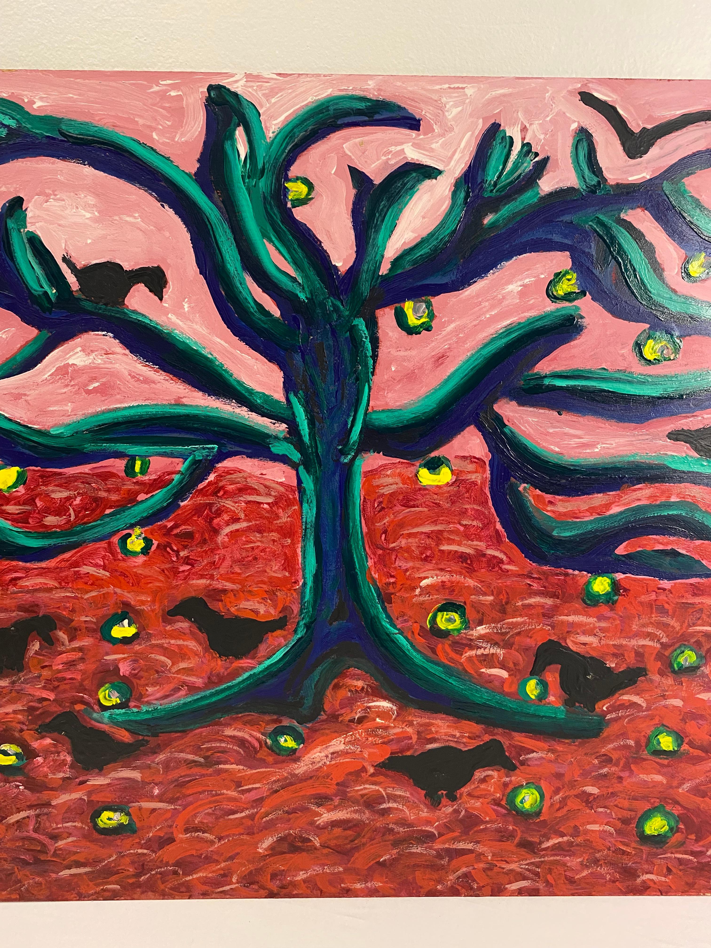 Belga Jo Patch Pittura olio su tavola in vendita