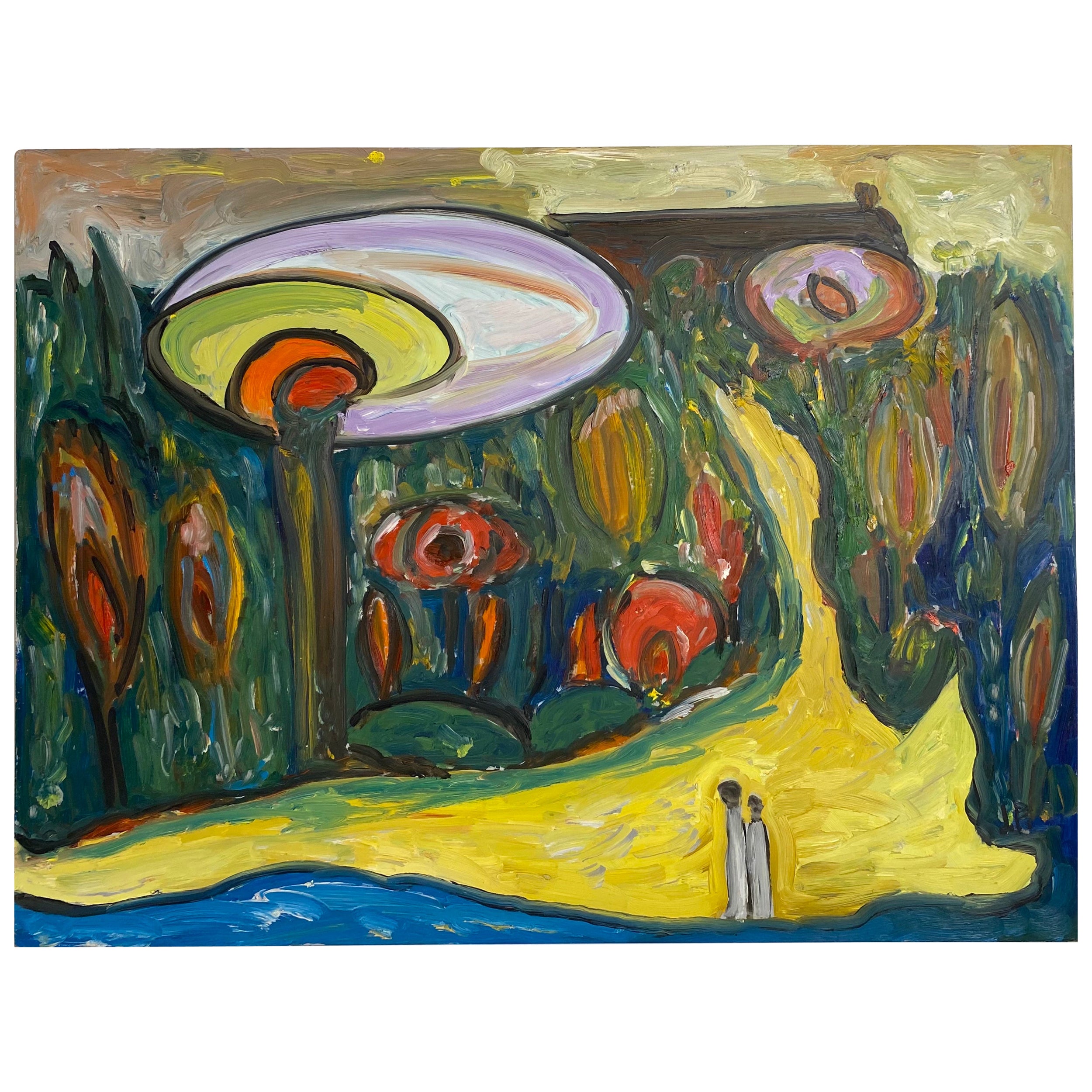 Jo Patch Oil on Board Painting