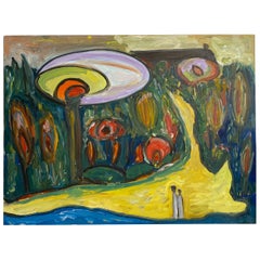 Jo Patch Oil on Board Painting