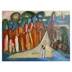 Jo Patch Oil on Board Painting