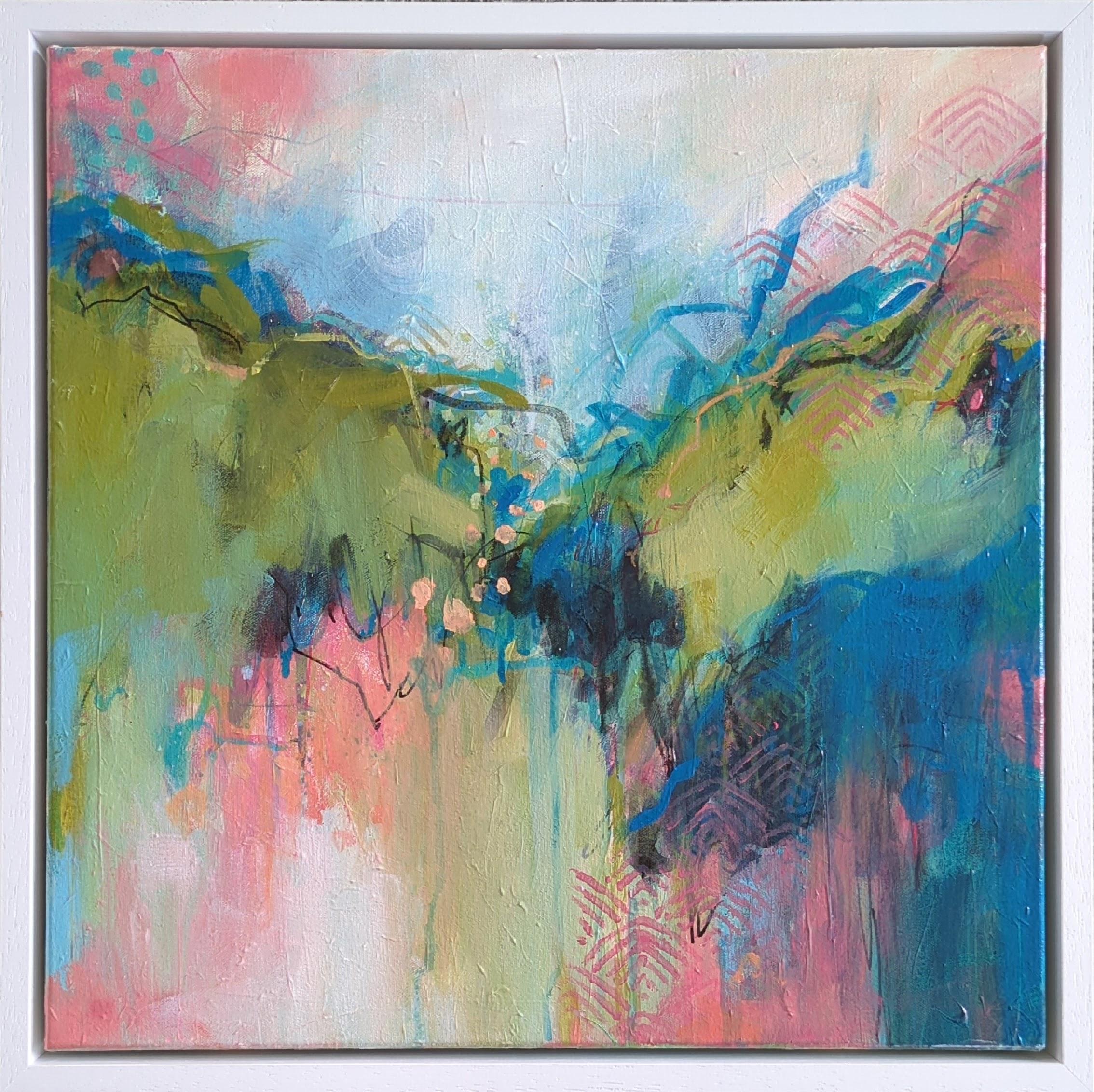 Olive Papaya, Original painting, Landscape, Abstract, Abstract art For Sale 1