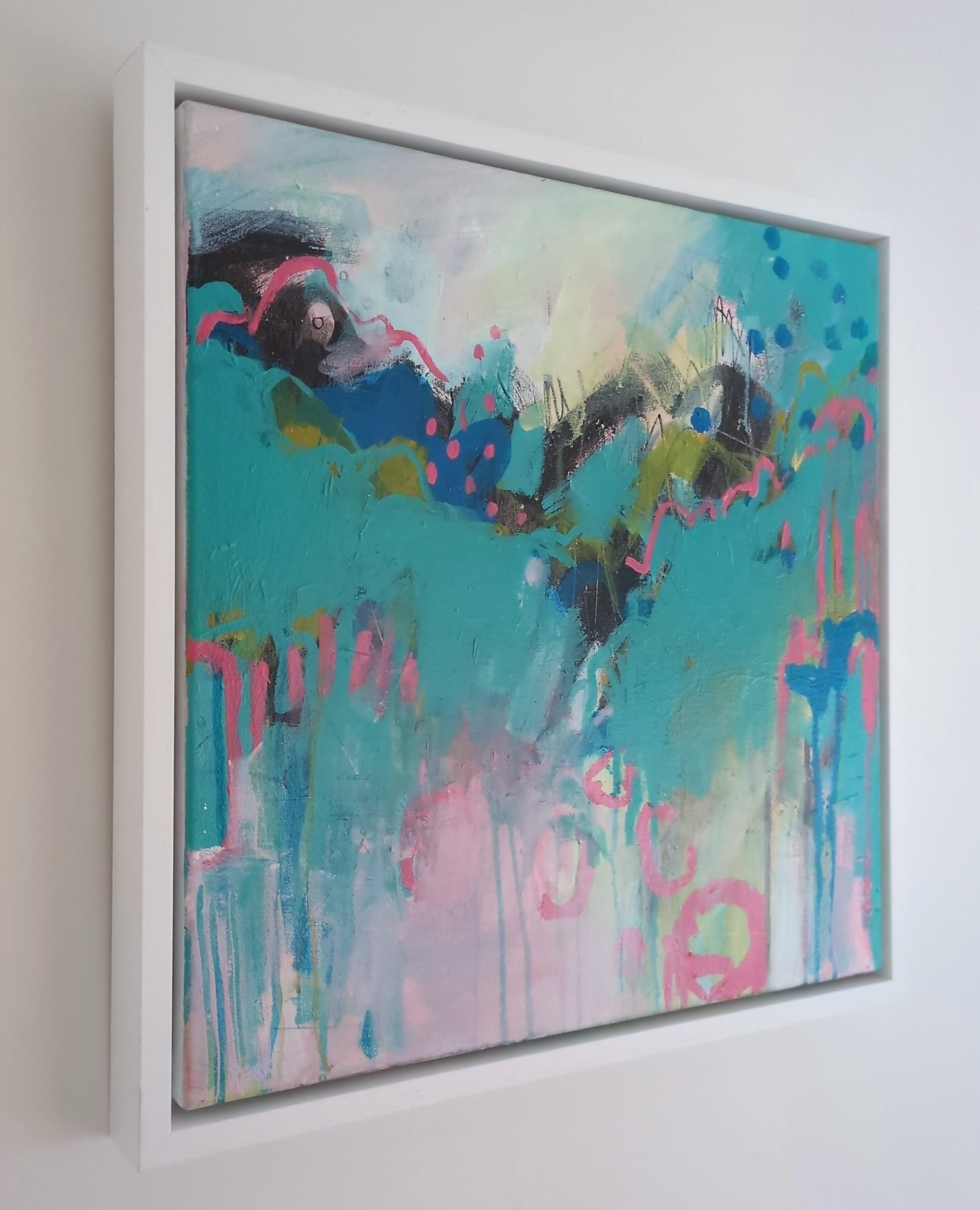 Peintures originales de Periwinkle Wanderings, abstraits, modernes et techniques mixtes en vente 2