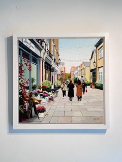 Pavilion Rd, Chelsea - original cityscape painting -contemporary realism art