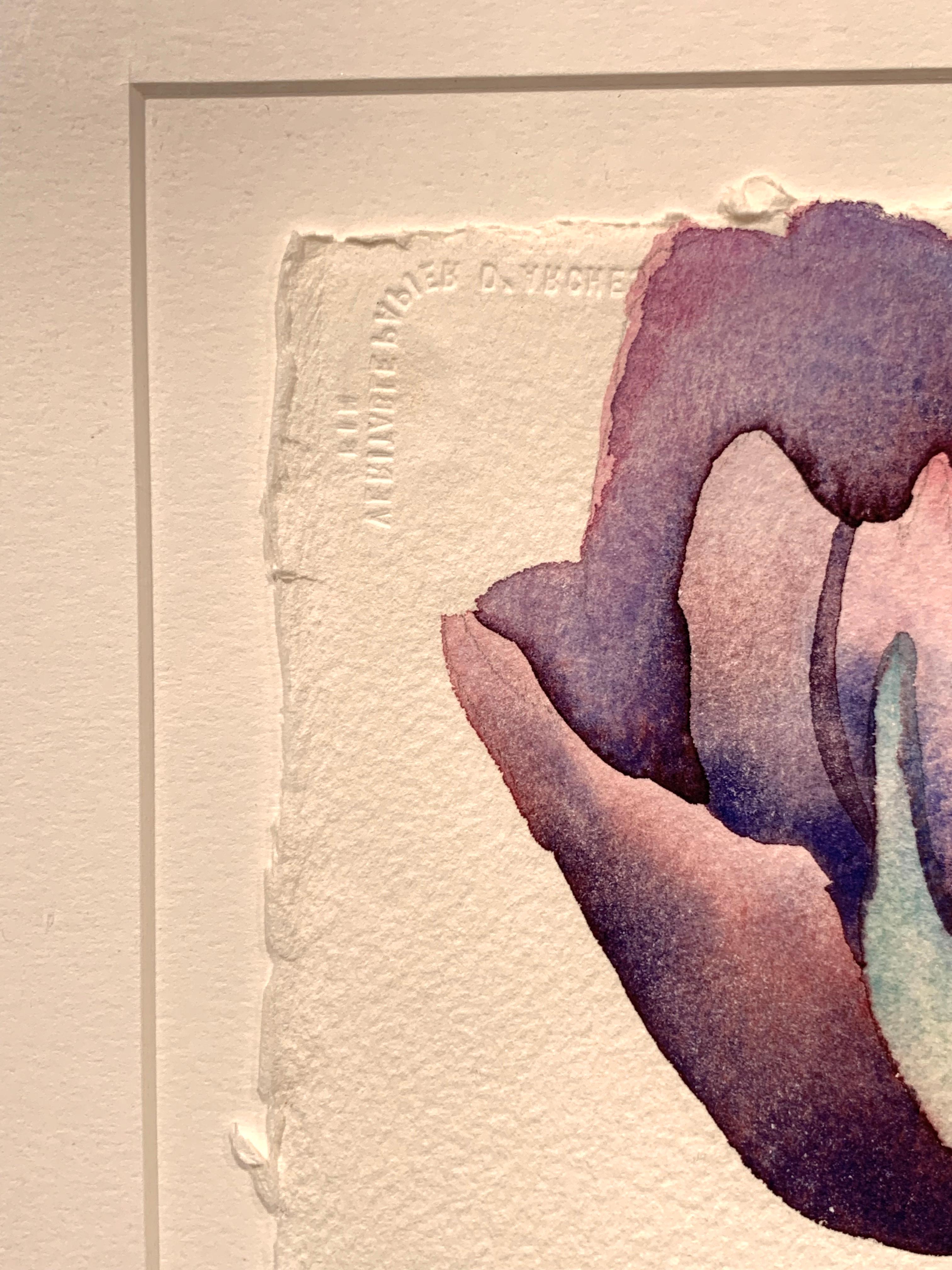 Bodegón floral con tulipanes - Still-Life Painting Gris de Jo Spiller