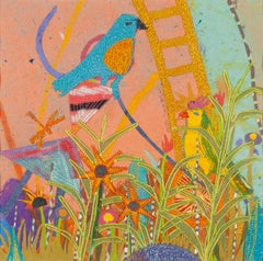 Girl in the Garden with Birds