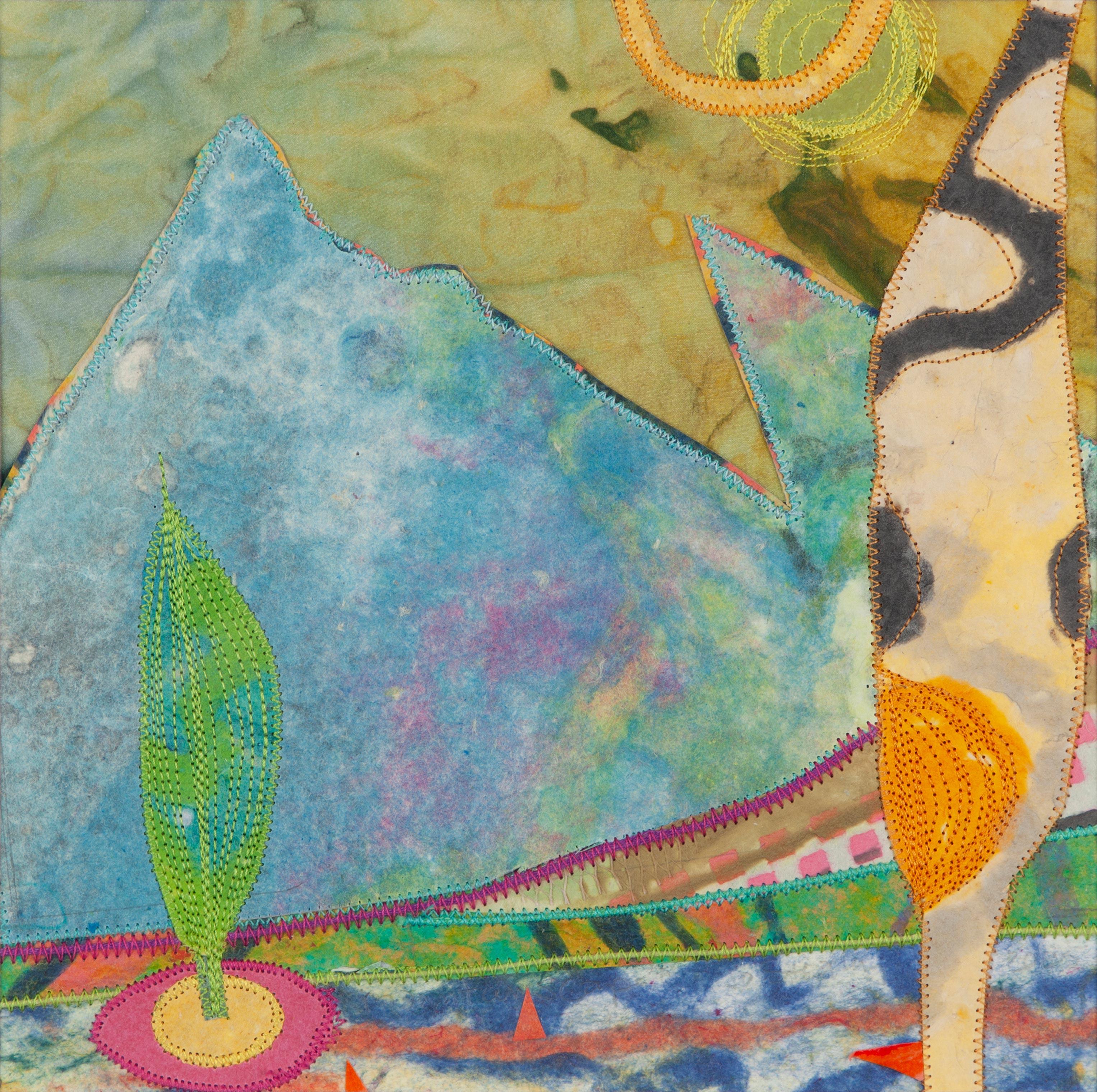 Paisaje de montaña - Mixed Media Art Contemporáneo de Jo Stealey
